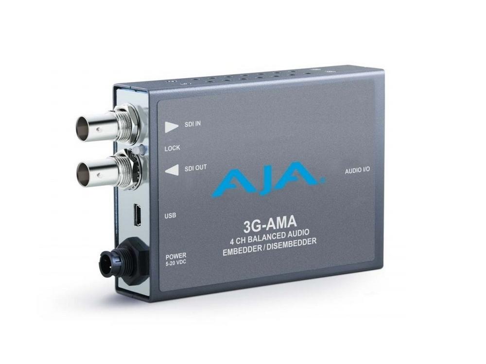 3G-AMA-b 3G-SDI Analog Audio Embedder/Disembedder by AJA