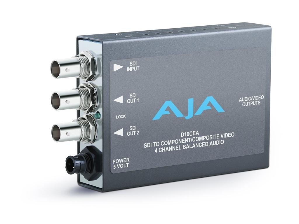 D10CEA SDI to Analog Audio/Video Converter/ SDI with Embedded Audio Input by AJA