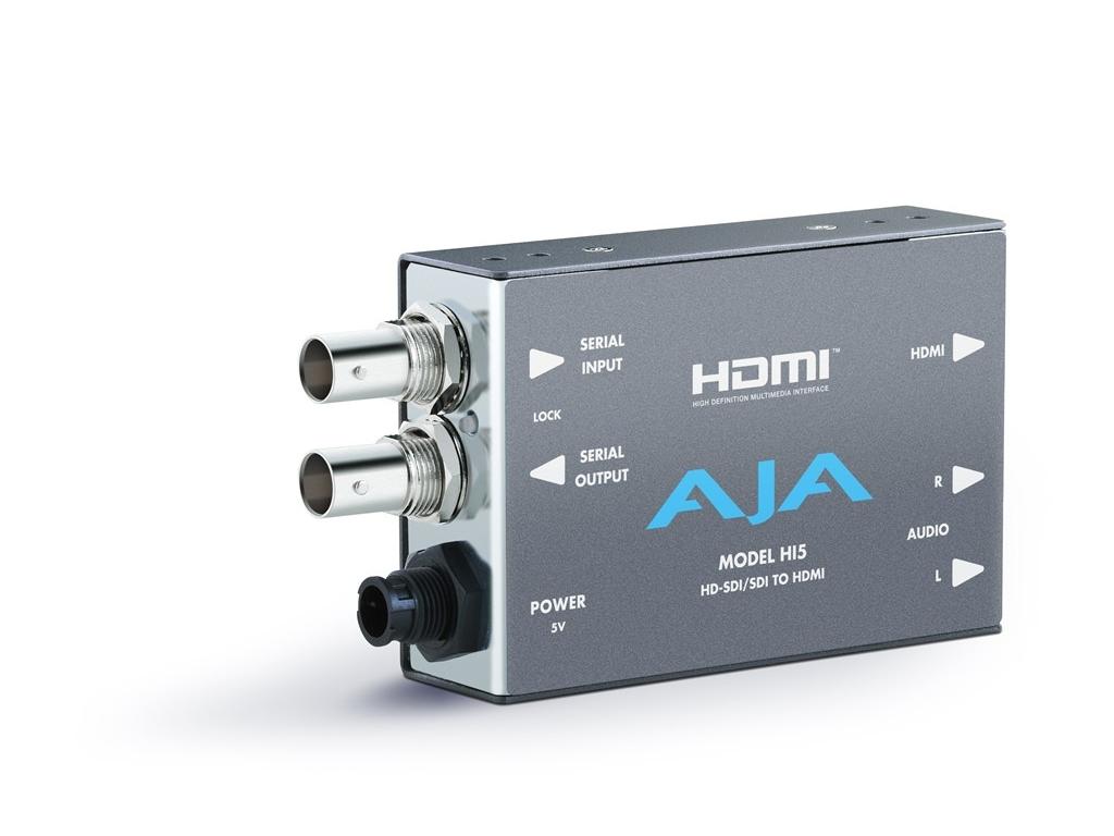 Hi5 HD-SDI/SDI to HDMI Converter (10-bit video 8 channels of embedded audio) by AJA