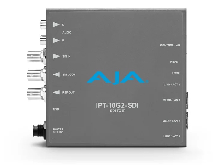 AJA IPT-10G2-SDI-R0 SDI to ST2110 Encoder Dual 10G SFP  Hitless