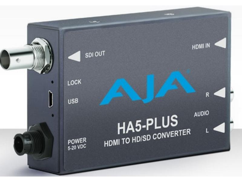 HA5-Plus HDMI to 3G-SDI Converter w DSLR format support by AJA