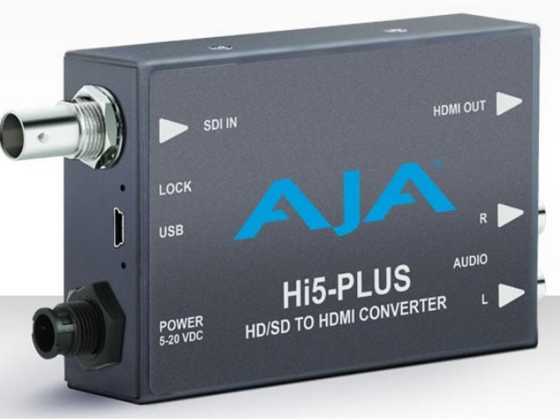 Hi5-Plus-b 3G-SDI to HDMI Converter with PsF to P Support by AJA