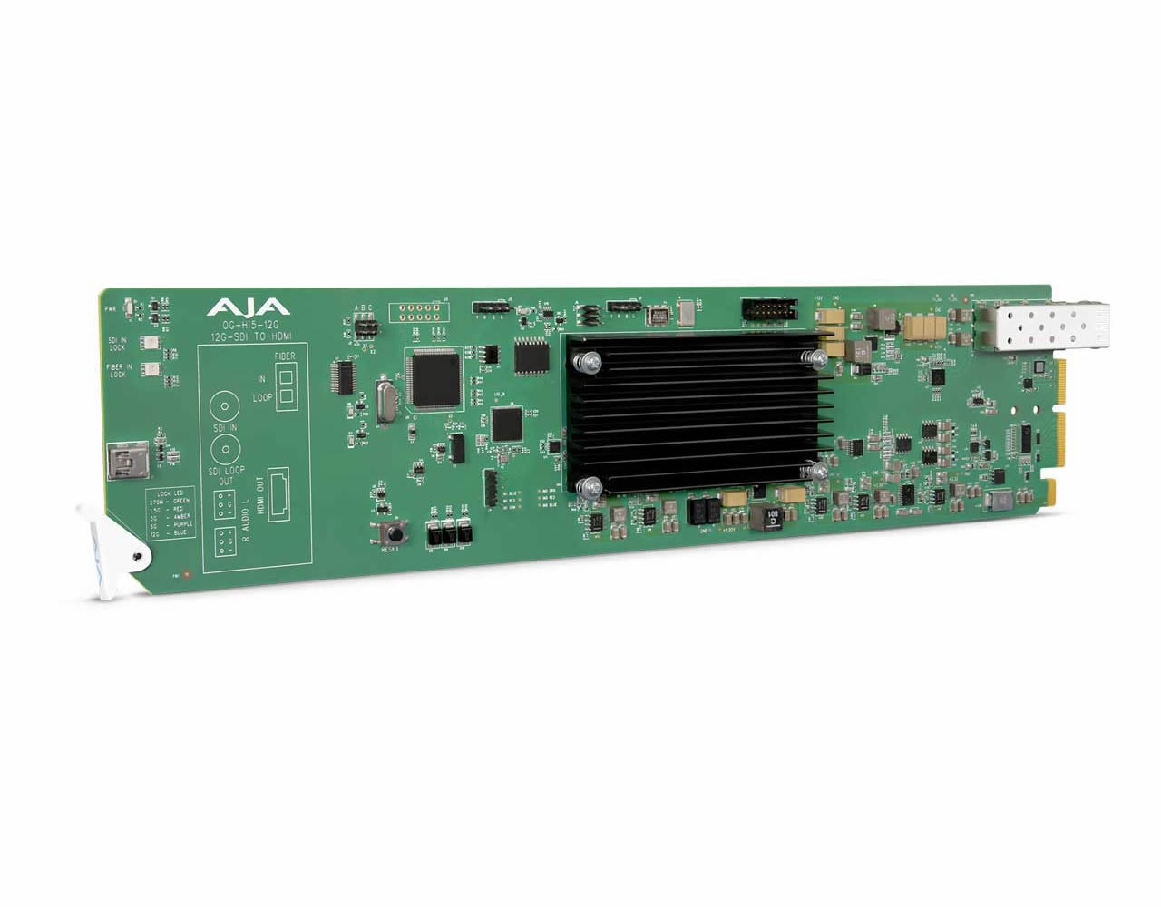 OG-Hi5-12G-R openGear 12G-SDI to HDMI 2.0 Conversion with LC Fiber Receiver by AJA