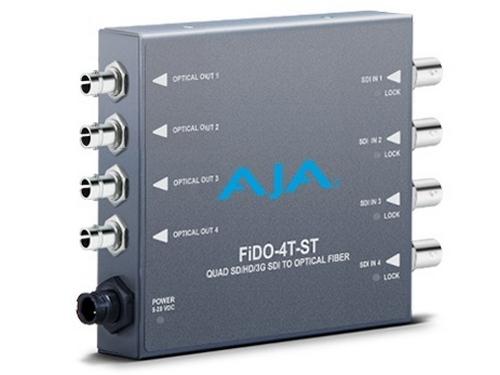 FiDO-4T-ST 4-channel 3G-SDI to Optical Fiber Converter by AJA