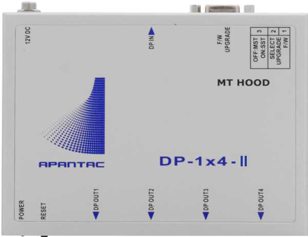 DP-1x4-II 1x4 DisplayPort 1.2 Distribution Amplifier/Splitter by Apantac