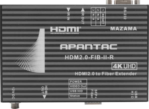 HDM2.0-FIB-II-Rx HDMI 2.0 fiber receiver by Apantac