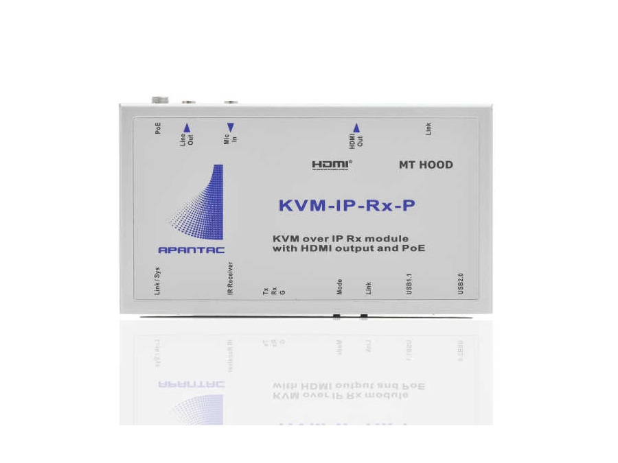 KVM-IP-Rx-UHD KVM (UHD@60Hz) Receiver Based on Standard Gigabit Ethernet Technology by Apantac