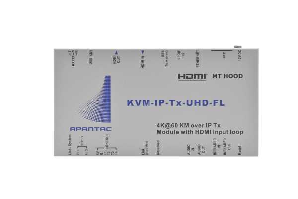 KVM-IP-Tx-UHD-LF 4K/UHD KVM Extender/Matrix over IP by Apantac