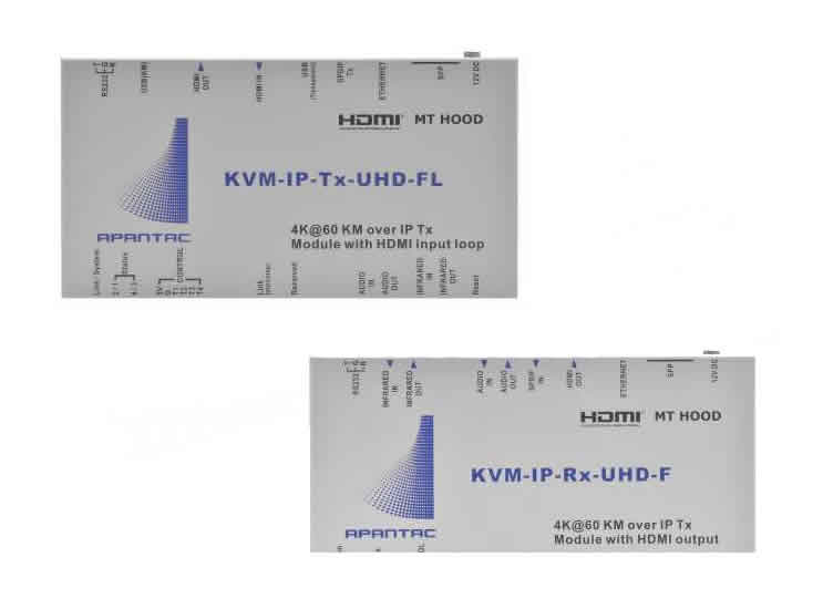 KVM-SET-19 CRESCENT 4K/UHD KVM Extender/Receiver - Set 19 by Apantac