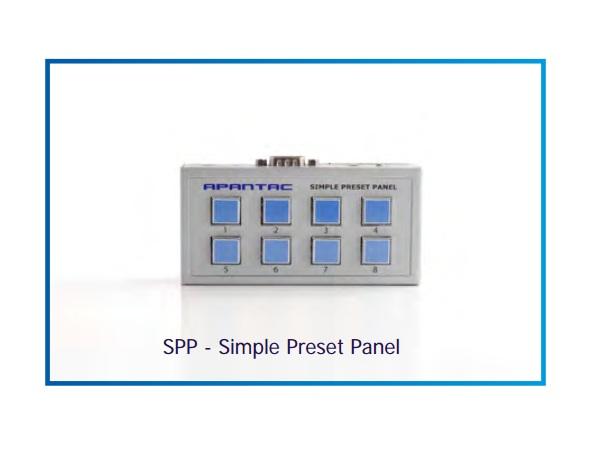 SPP Simple Preset GPI Panel w 8 buttons by Apantac