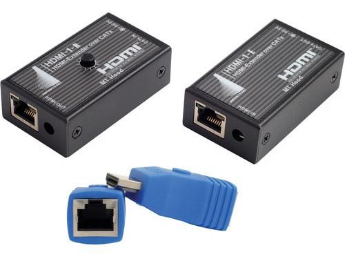 HDMI-SET-3 HDMI-1-E and HDMI-SR Extender (Transmitter/Receiver) Kit/10m/33ft by Apantac