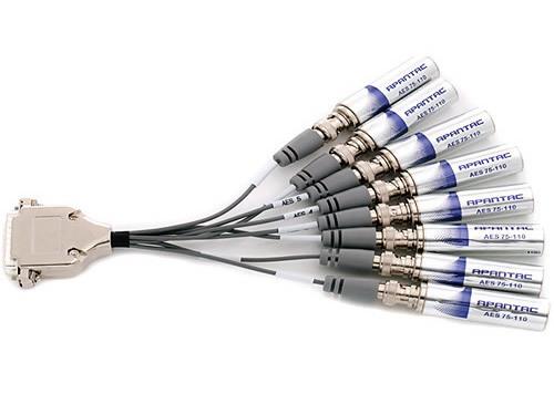 DB25-AES-BL Balanced AES Audio Breakout Cable by Apantac
