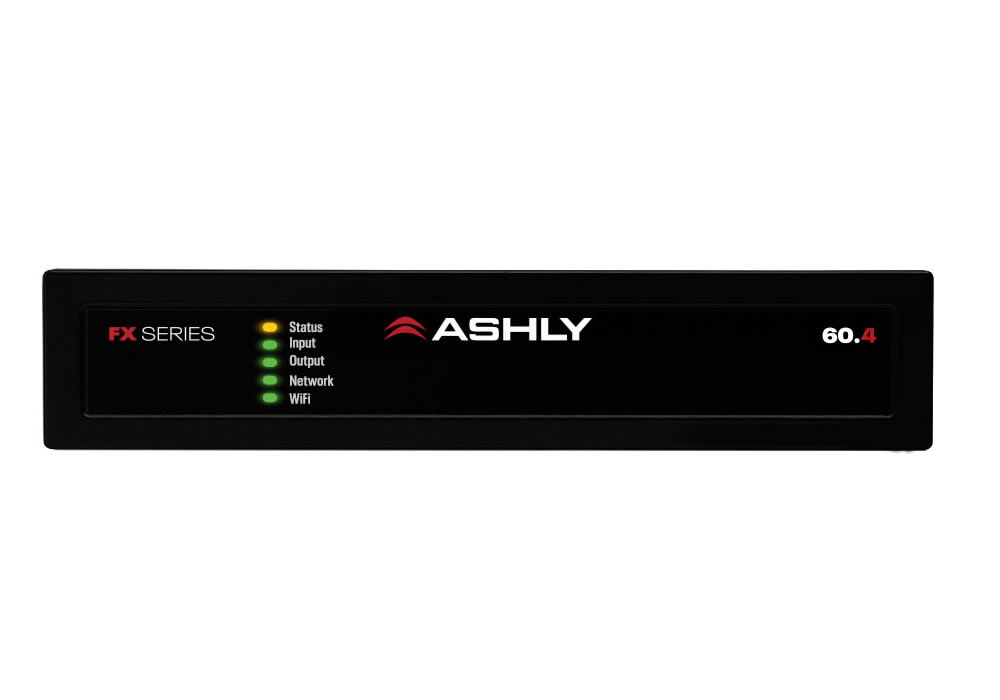 FX60.4 1/2-Rack Compact 4-Chan Power Amp with DSP, 4 x 60W @ 4/8 Ohms by Ashly