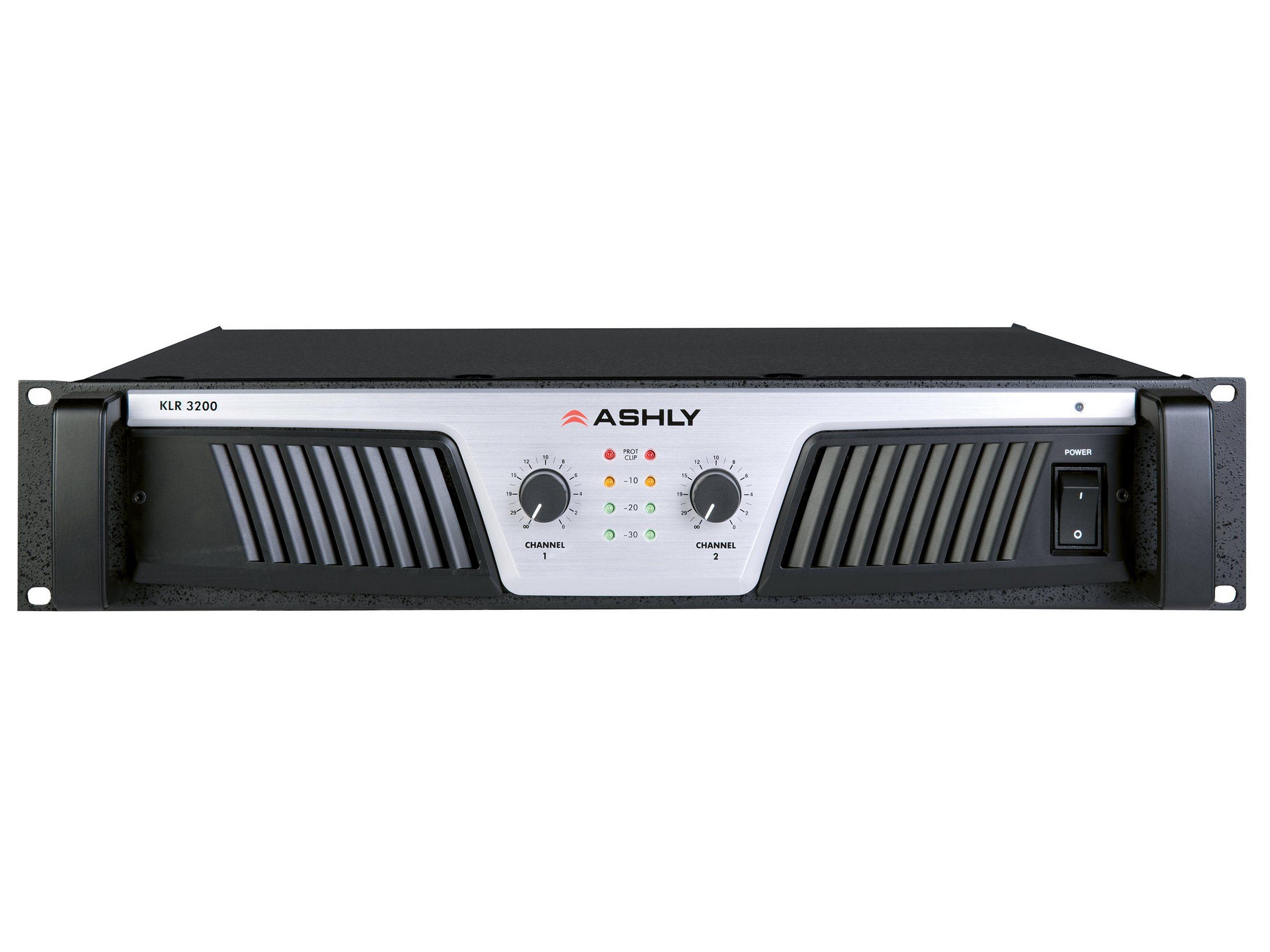 KLR-3200 Power Amplifier 2 x (1600W 2)(1100W 4)(650W 8) Ohms (800W 70V) by Ashly