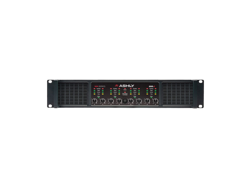 Ashly MA500.8 8-Channel 500W Class-D Amplifier 2RU 70V/100V