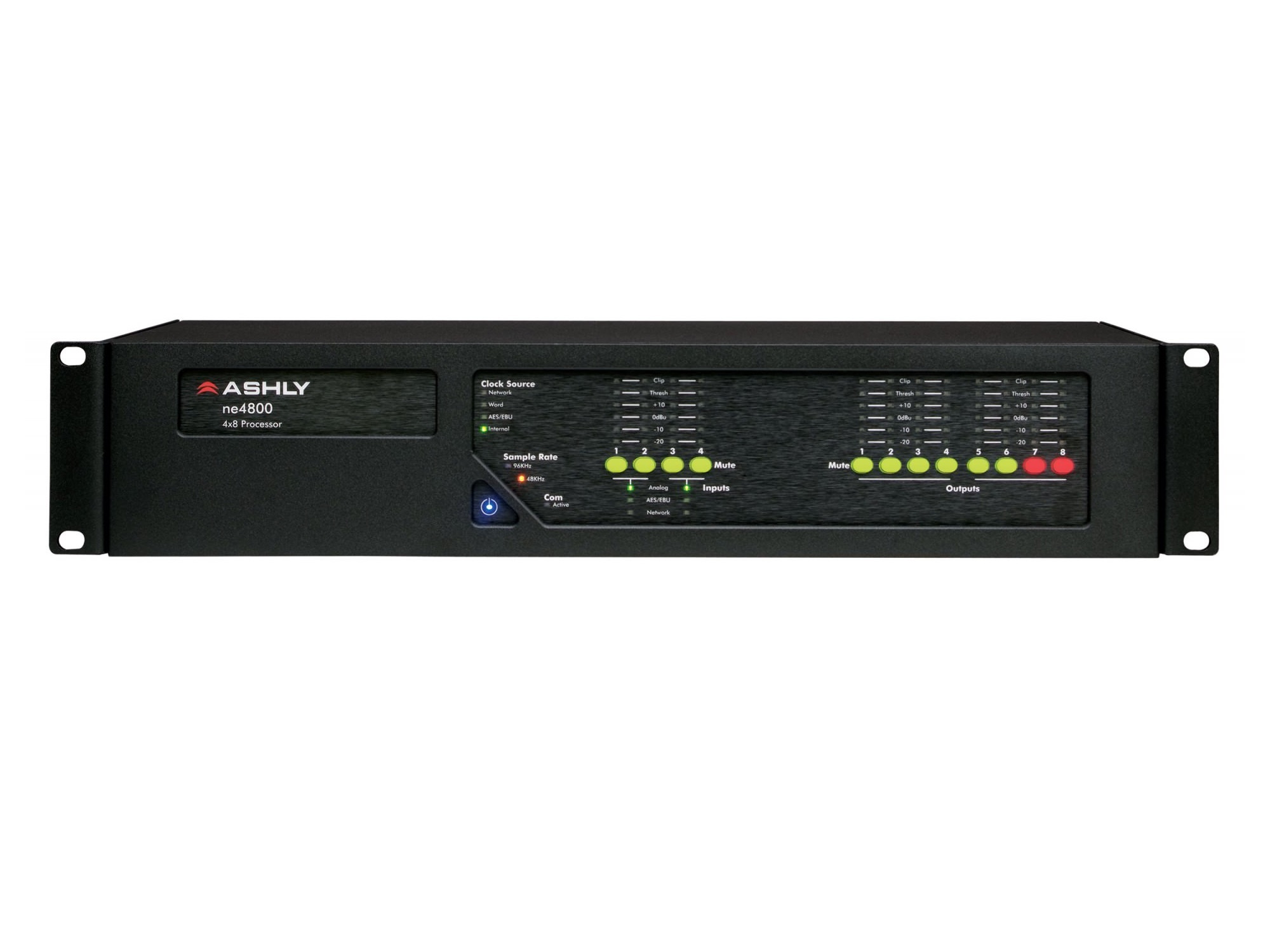ne4800ad ne4800 Network Protea System Processor plus 4-Chan AES3 Inputs and Dante Network Card by Ashly