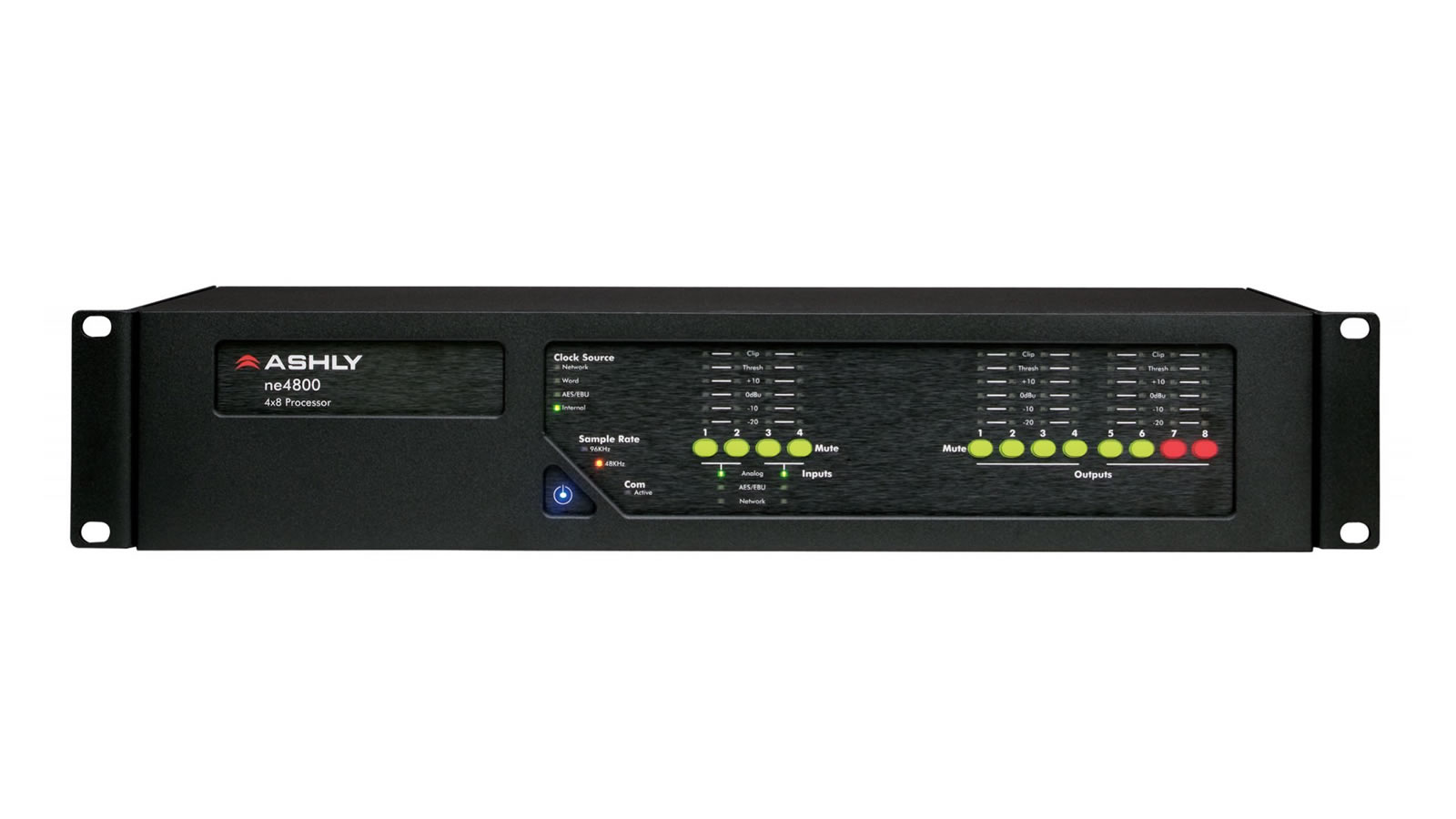 ne4800c Network-Enabled Protea DSP Audio System Processor 4-in x 8-out with CobraNet card by Ashly