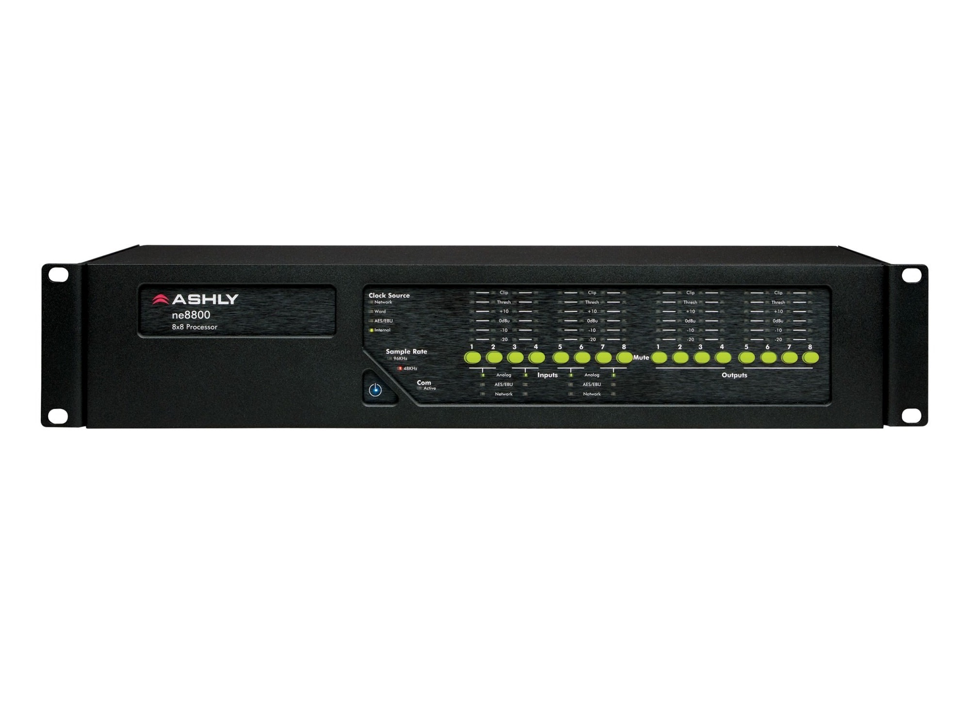 ne8800ad ne8800 Network Protea System Processor plus 8-Chan AES3 Inputs and Dante Network Card by Ashly