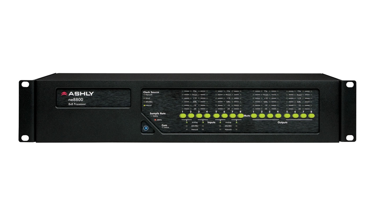 ne8800c Network-Enabled Protea DSP Audio System Processor 8-in x 8-out with CobraNet card by Ashly