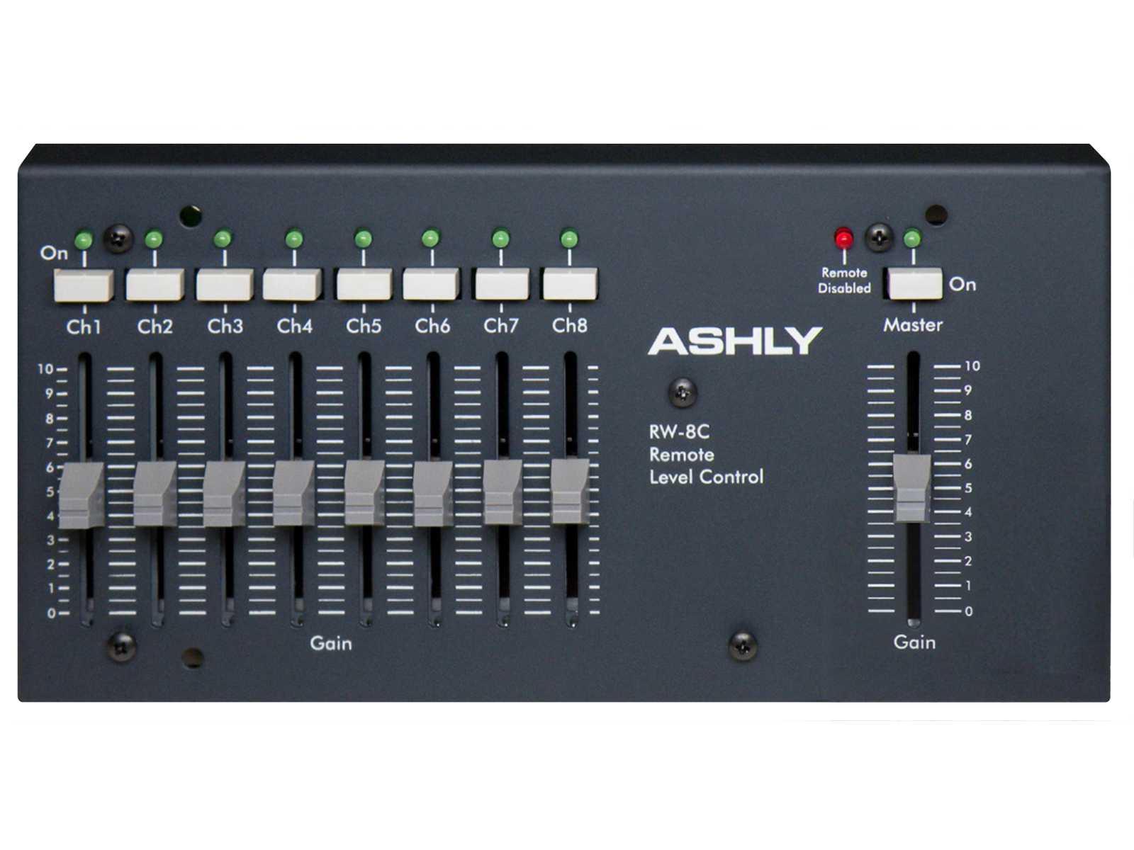 RW-8C 8-Channel Wall-Mount Remote Control for VCM-88C by Ashly