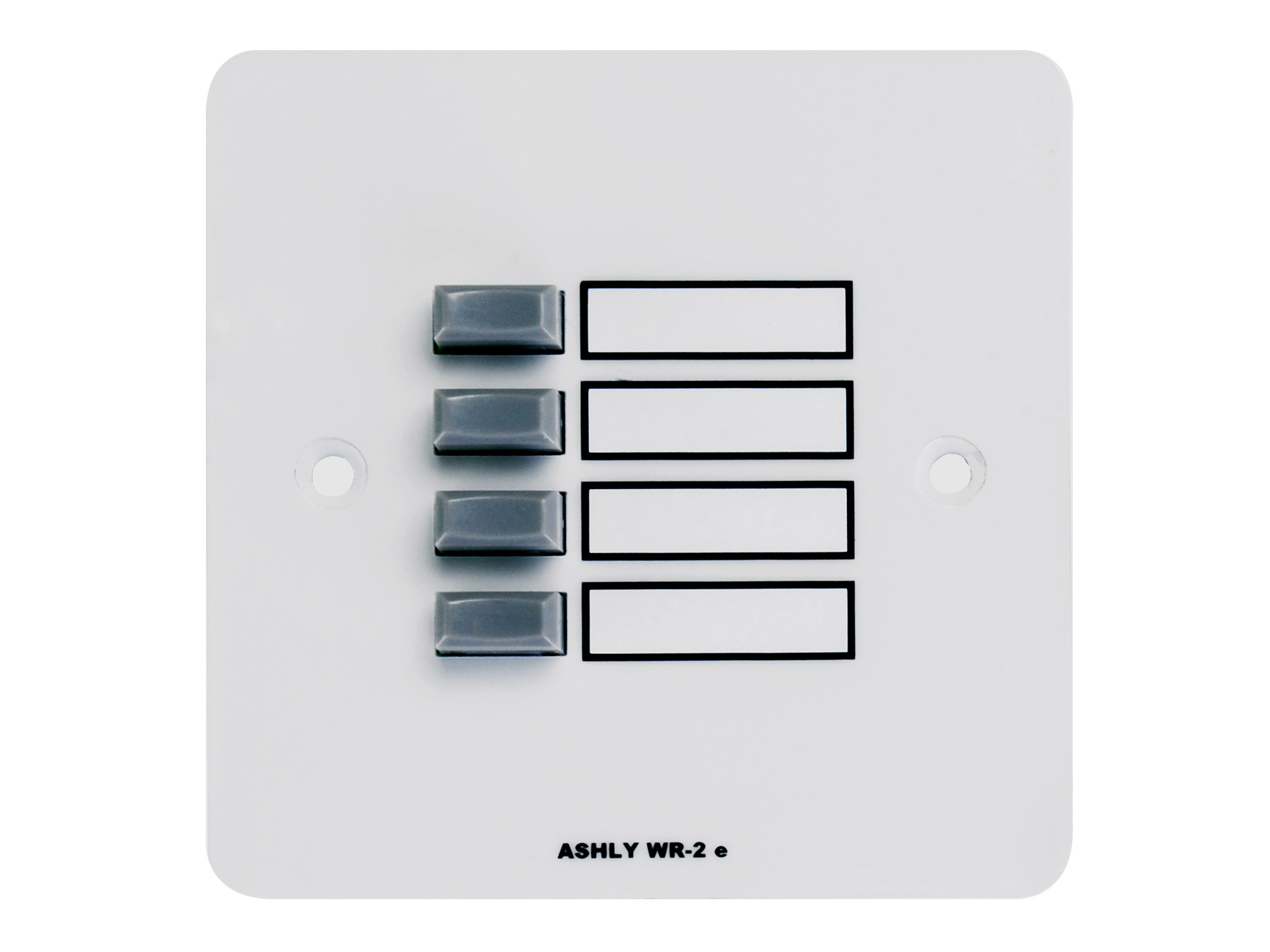 WR-2E Wall Remote/4-position pushbutton select/Euro style by Ashly