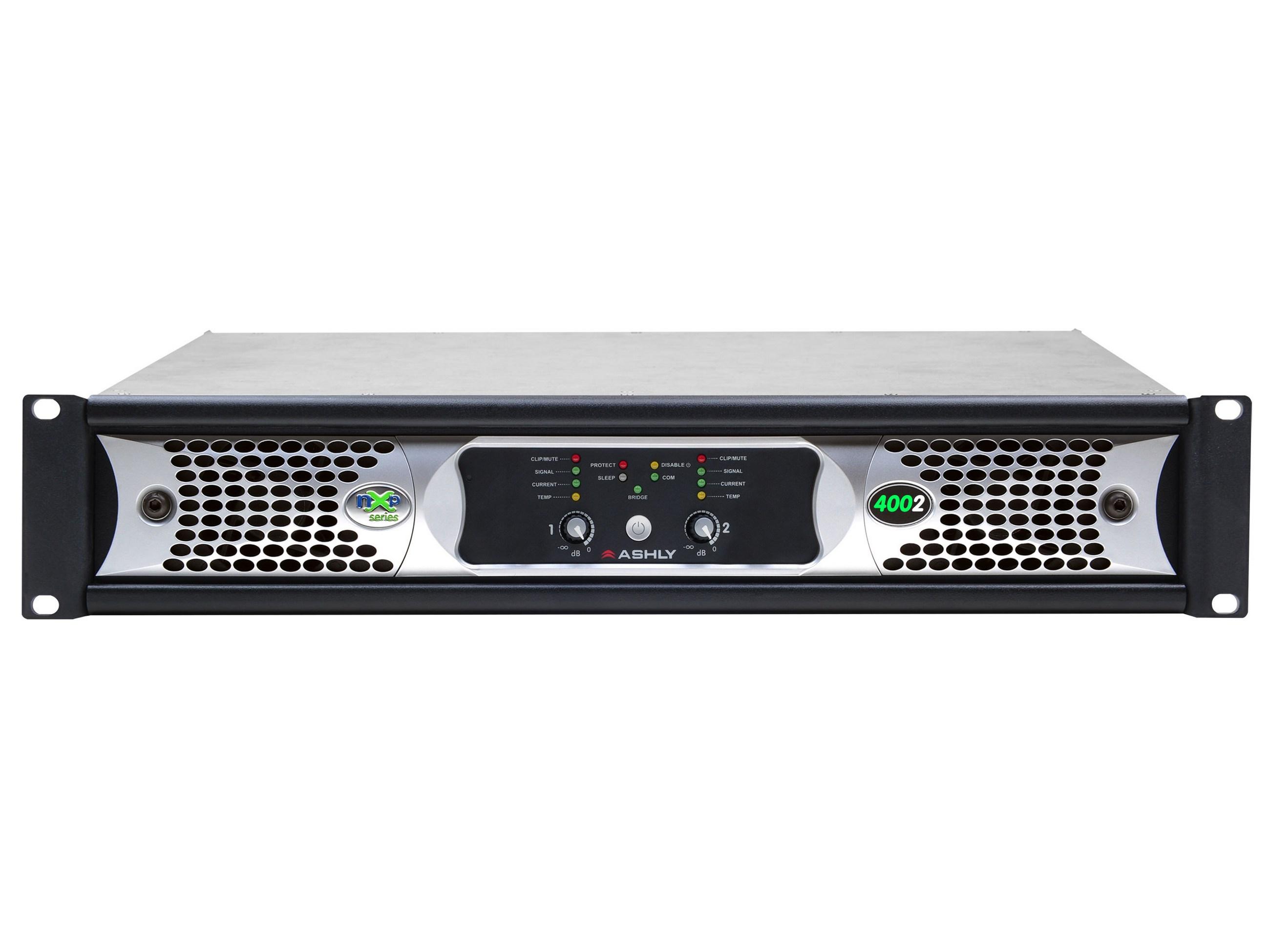 nXp4002 Network Power Amplifier 2 x 400 Watts/2 Ohms with Protea DSP by Ashly