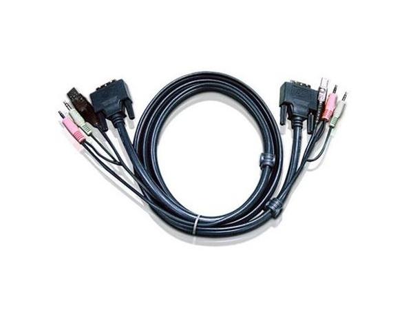 2L7D05UD 16ft USB to DVI-D Dual Link KVM Cable by Aten