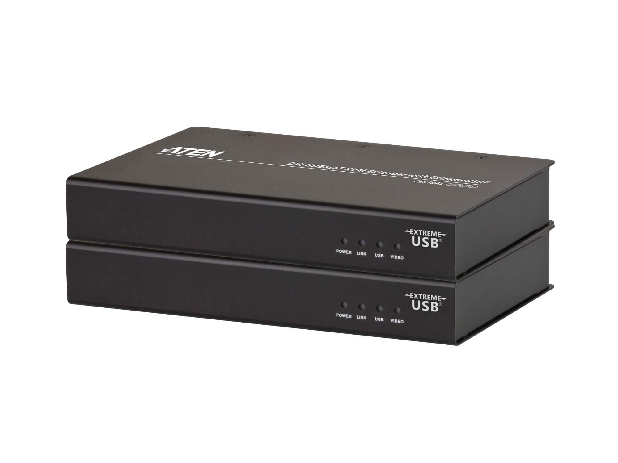 CE610A DVI HDBaseT KVM Extender with ExtremeUSB by Aten