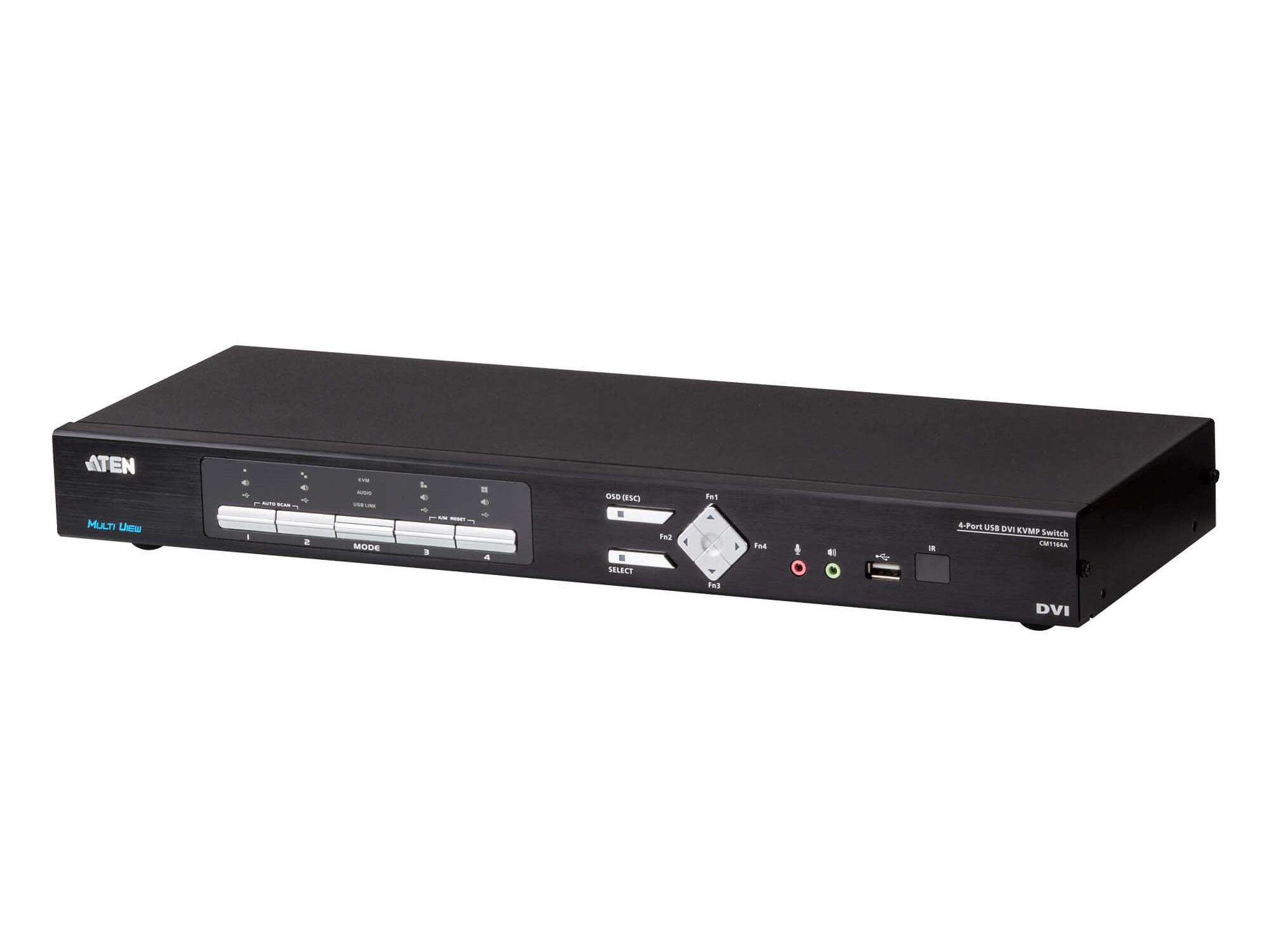 CM1164A 4-Port USB DVI Multi-View KVMP Switch by Aten