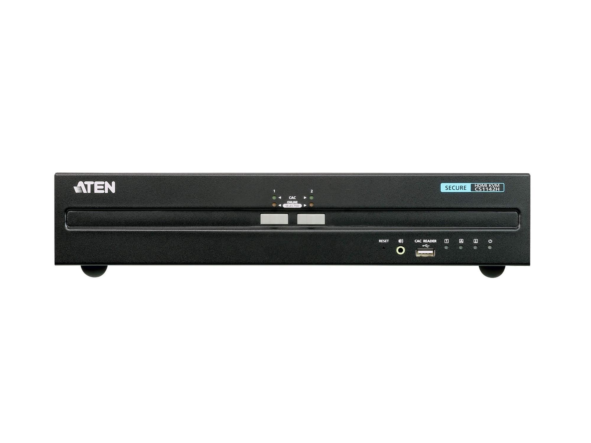 CS1142H 2-Port USB HDMI Dual Display Secure KVM Switch (PSS PP v3.0 Compliant) by Aten