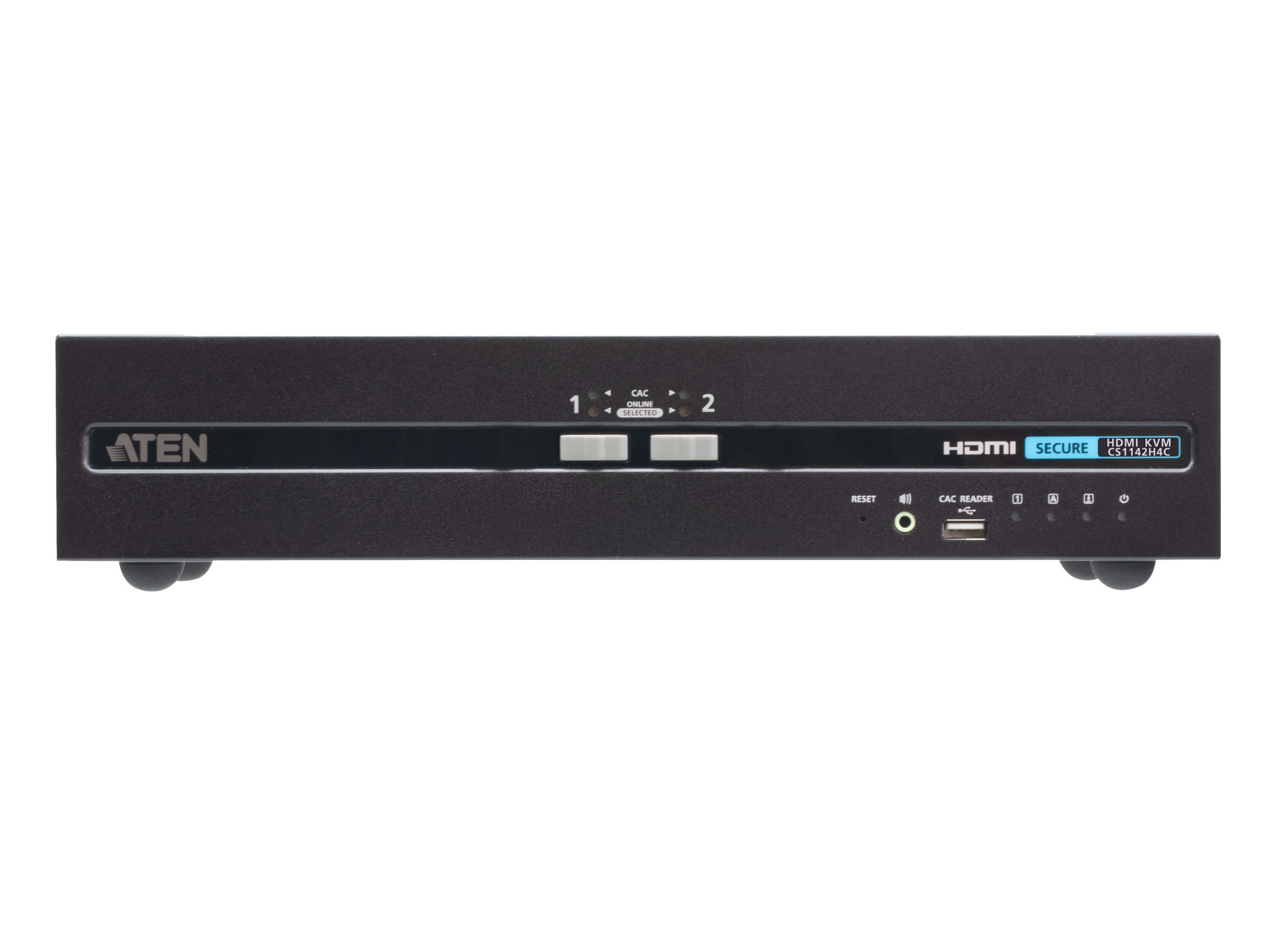 CS1142H4C 2-Port USB HDMI Dual Display Secure KVM Switch with CAC (PSD PP v4.0 Compliant) by Aten
