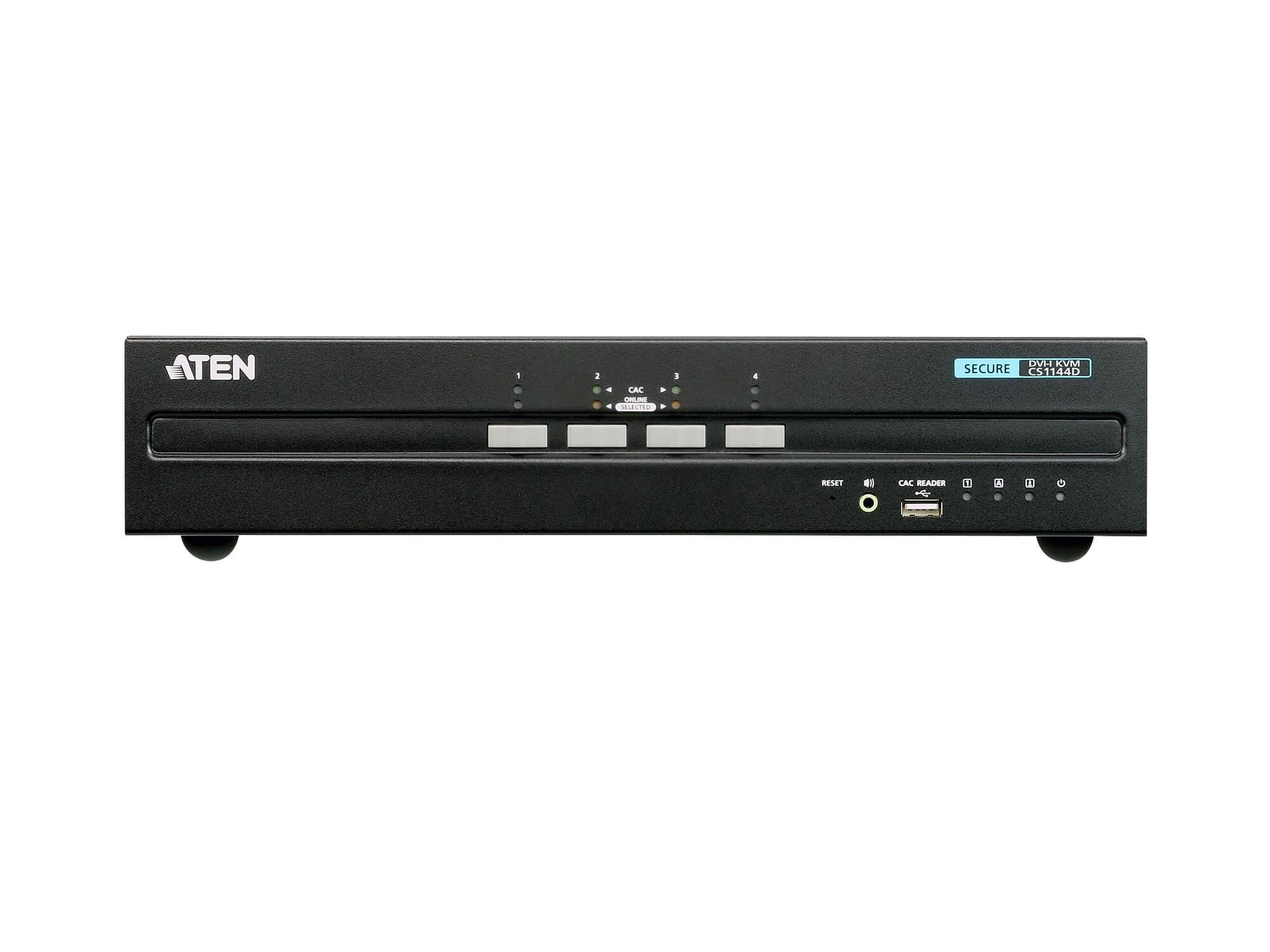 CS1144D 4-Port USB DVI Dual Display Secure KVM Switch (PSS PP v3.0 Compliant) by Aten