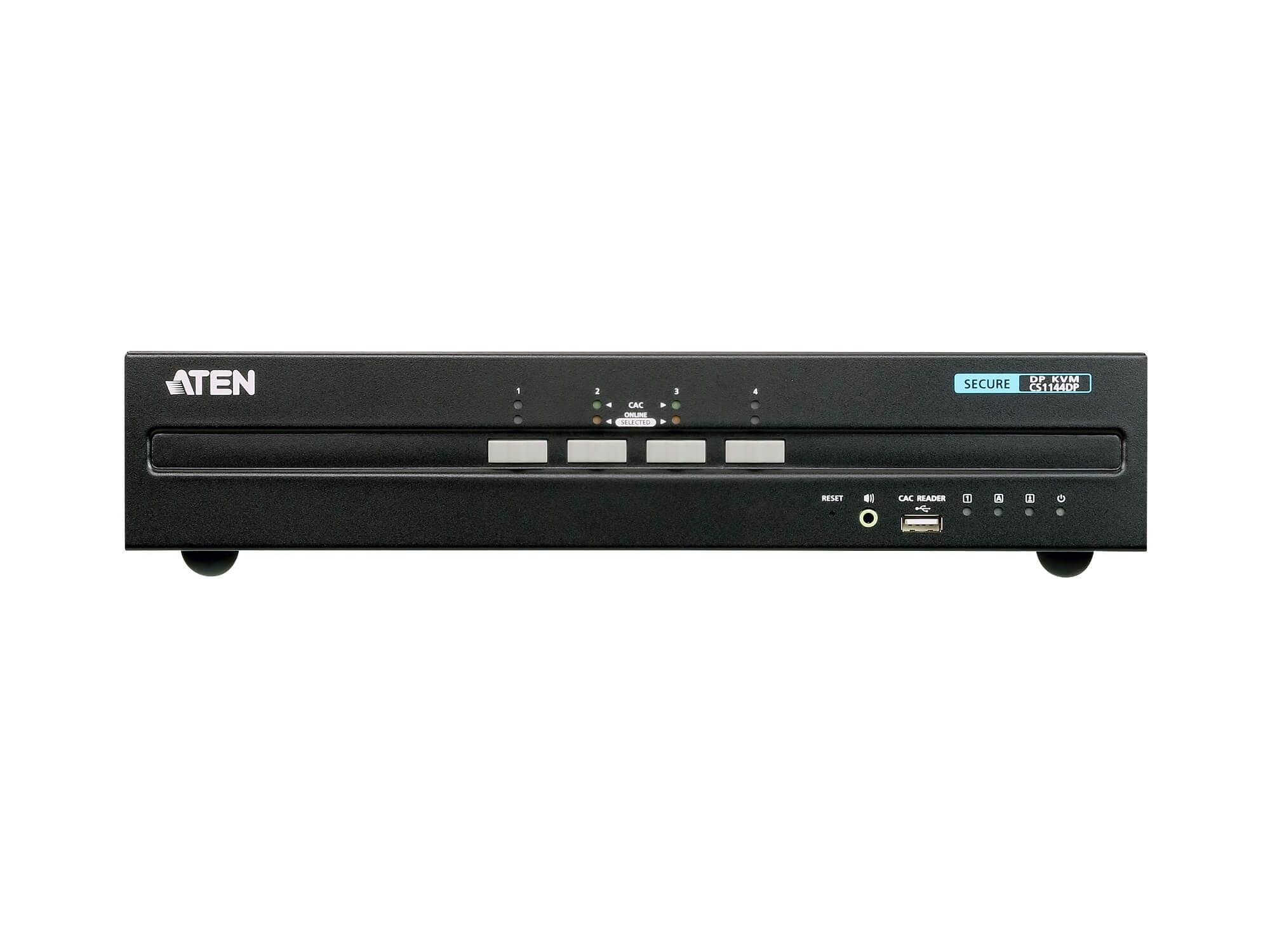 CS1144DP 4-Port USB DisplayPort Dual Display Secure KVM Switch (PSS PP v3.0 Compliant) by Aten