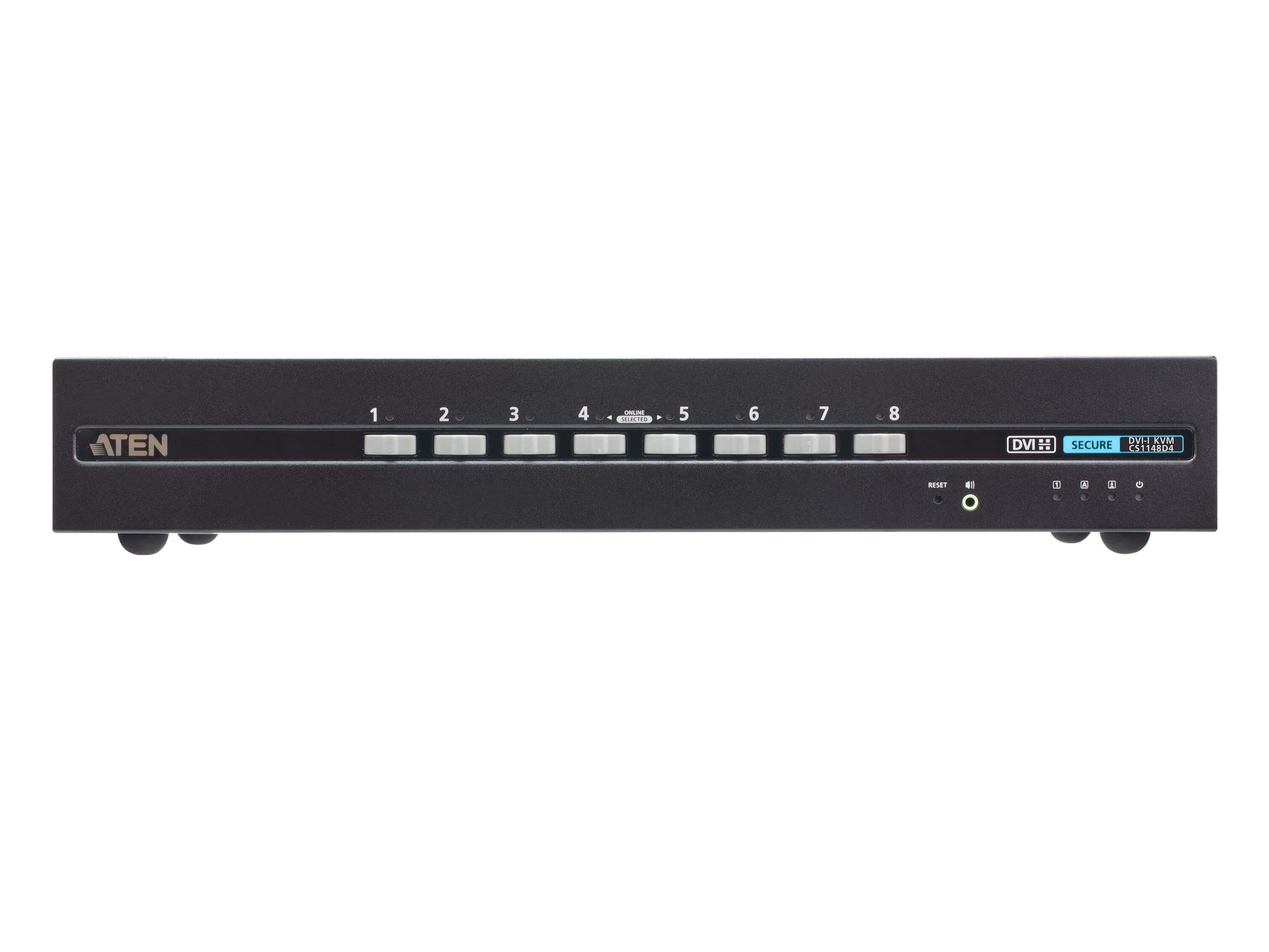 CS1148D4 8-Port USB DVI Dual Display Secure KVM Switch (PSD PP v4.0 Compliant) by Aten