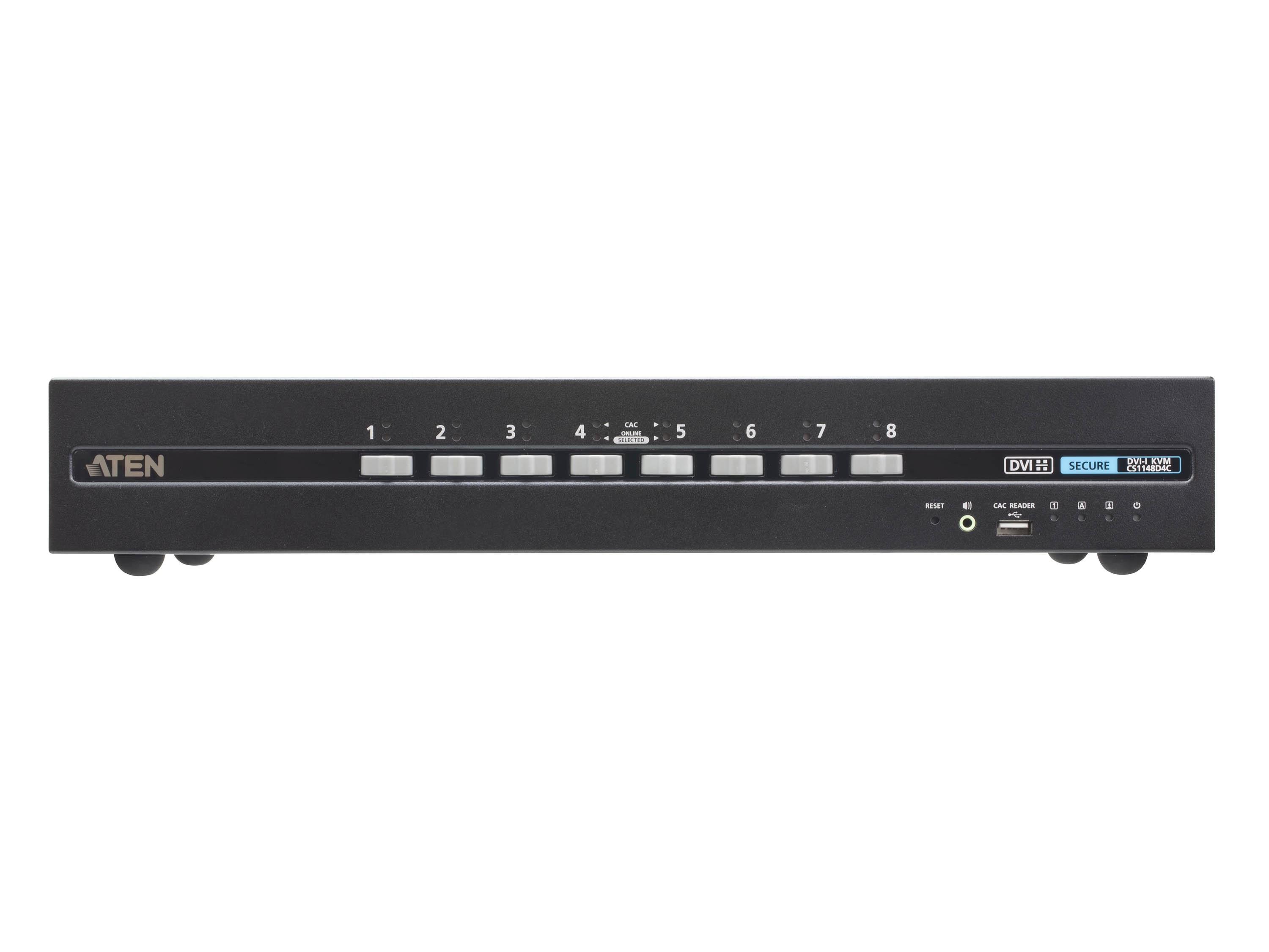 CS1148D4C 8-Port USB DVI Dual Display Secure KVM Switch with CAC (PSD PP v4.0 Compliant) by Aten