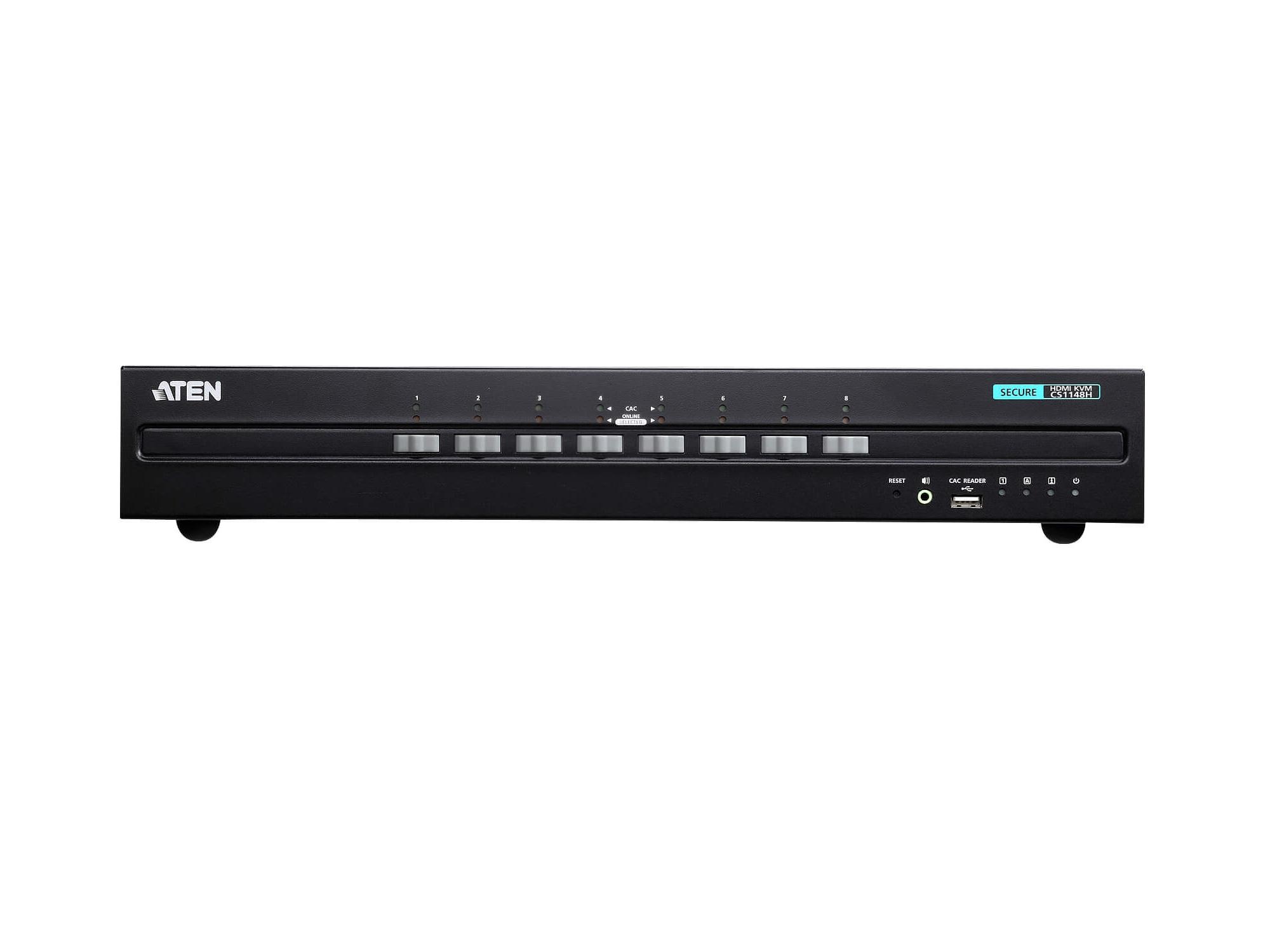 CS1148H 8-Port USB HDMI Dual Display Secure KVM Switch (PSS PP v3.0 Compliant) by Aten