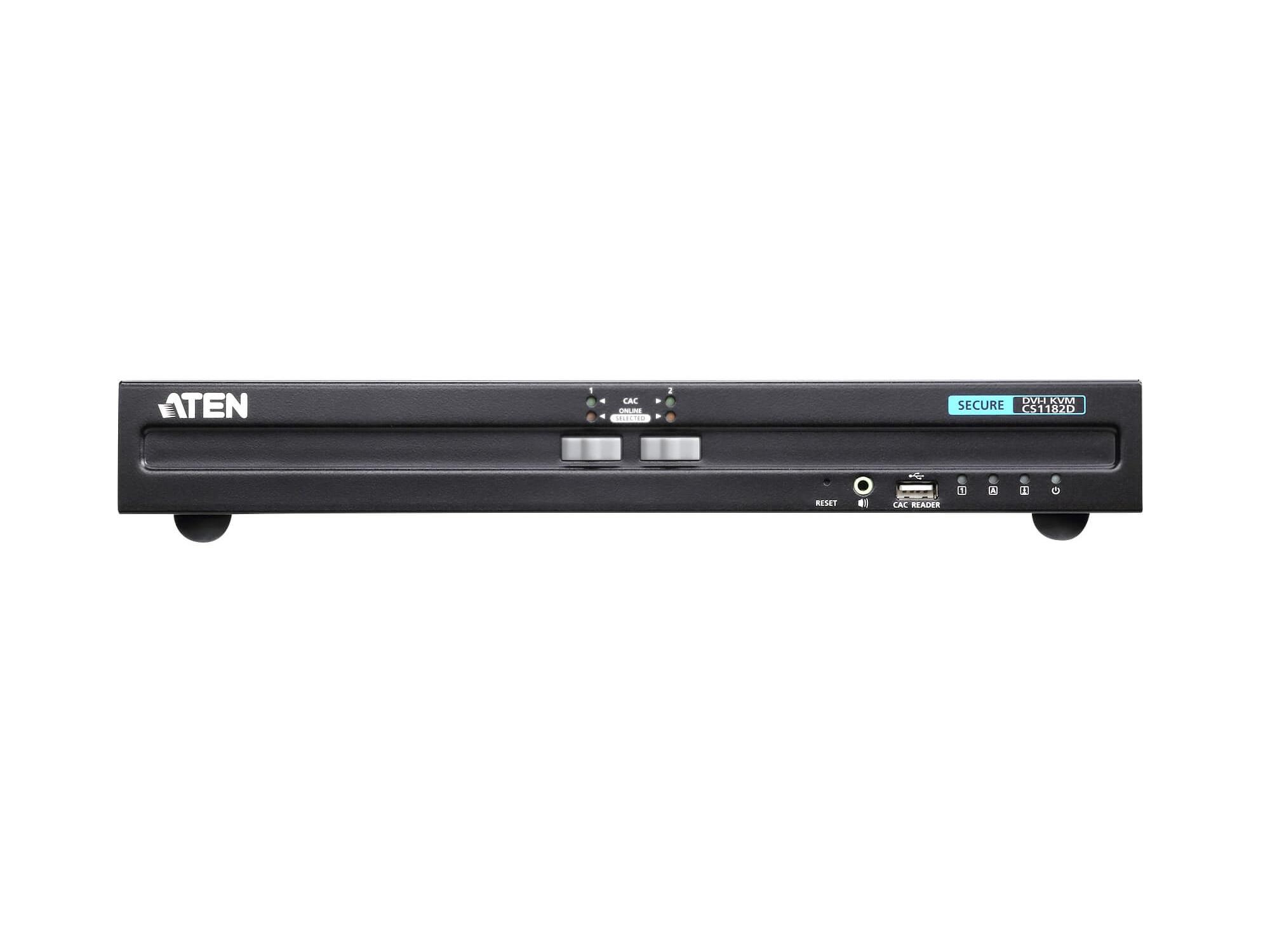 CS1182D 2-Port USB DVI Secure KVM Switch (PSS PP v3.0 Compliant) by Aten