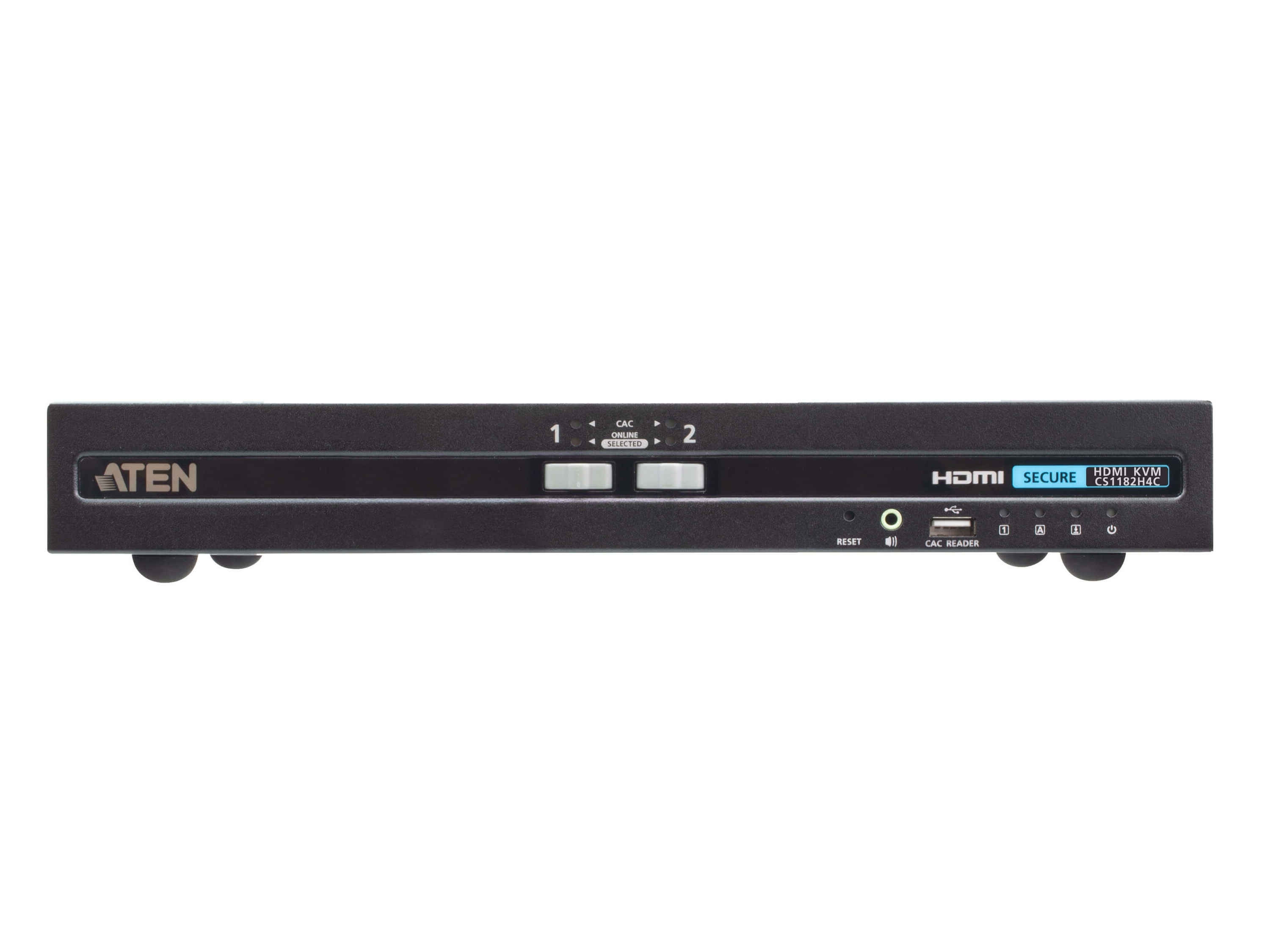 CS1182H4C 2-Port USB HDMI Secure KVM Switch with CAC (PSD PP v4.0 Compliant) by Aten