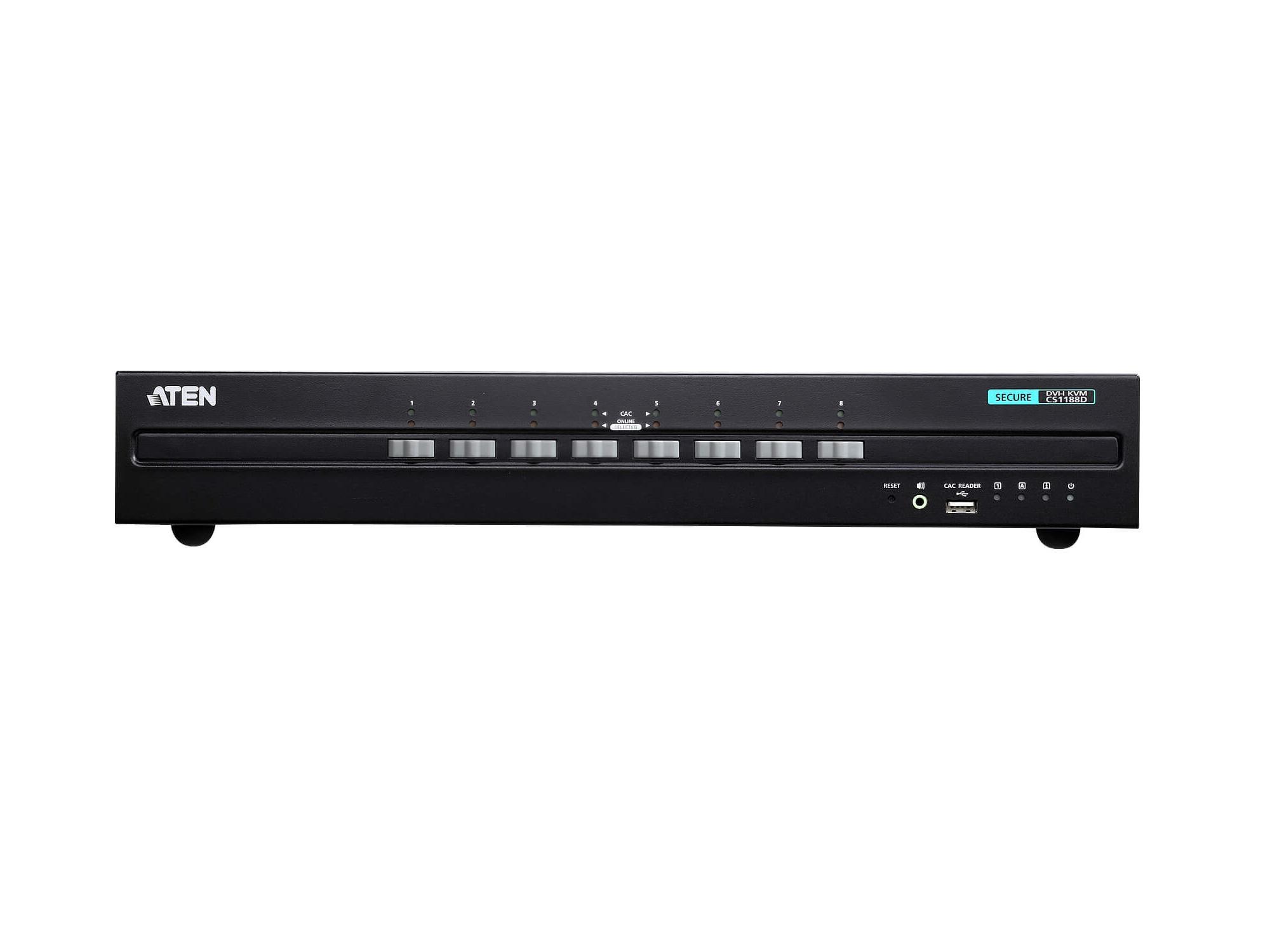 CS1188D 8-Port USB DVI Secure KVM Switch (PSS PP v3.0 Compliant) by Aten