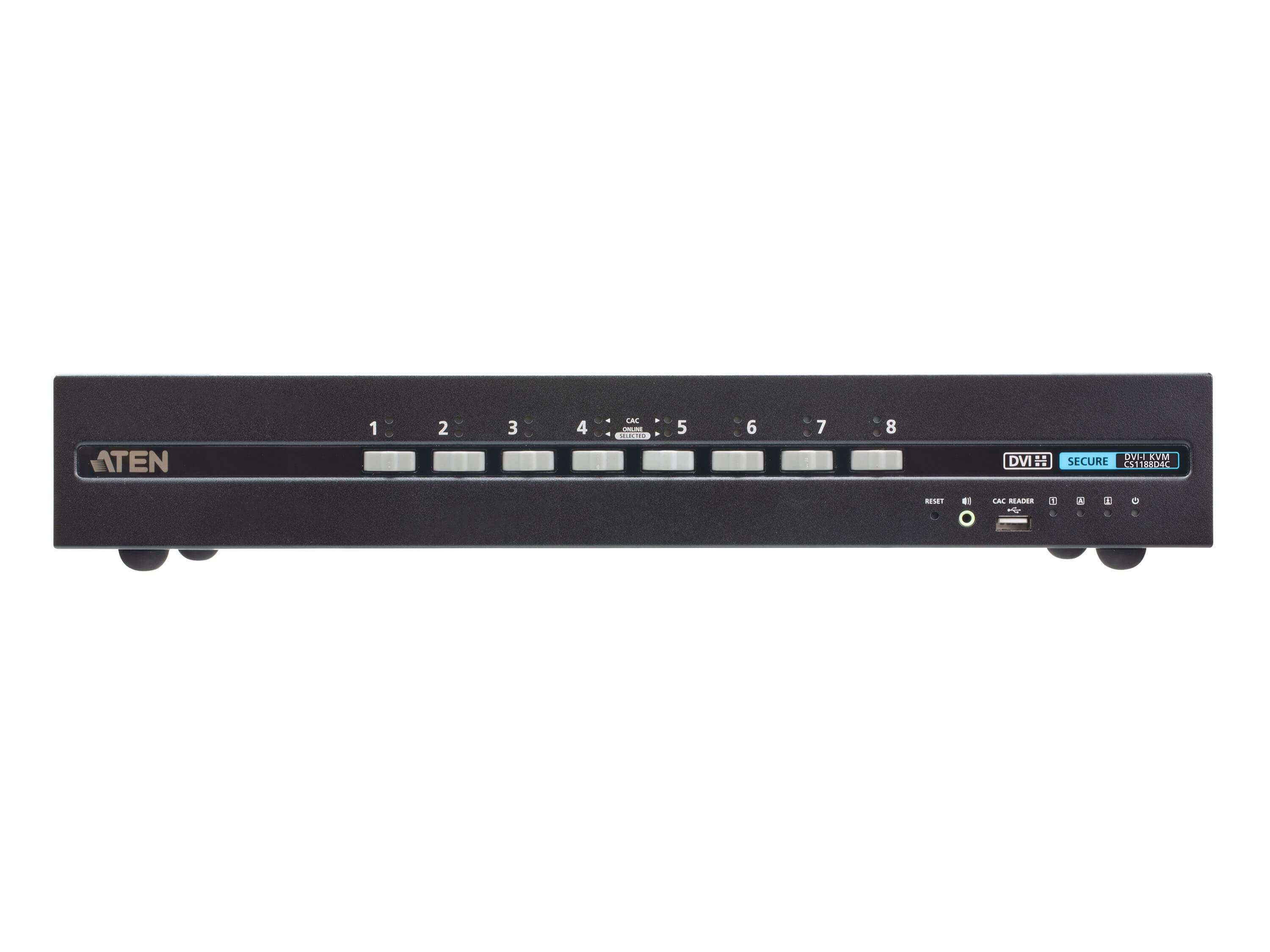 CS1188D4C 8-Port USB DVI Secure KVM Switch with CAC (PSD PP v4.0 Compliant) by Aten