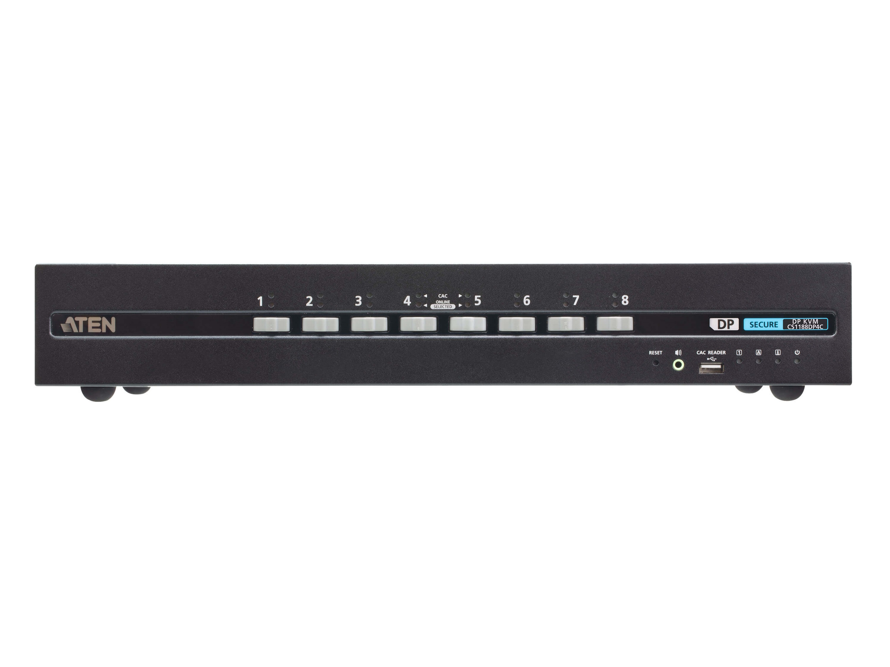 CS1188DP4C 8-Port USB DisplayPort Secure KVM Switch with CAC (PSD PP v4.0 Compliant) by Aten