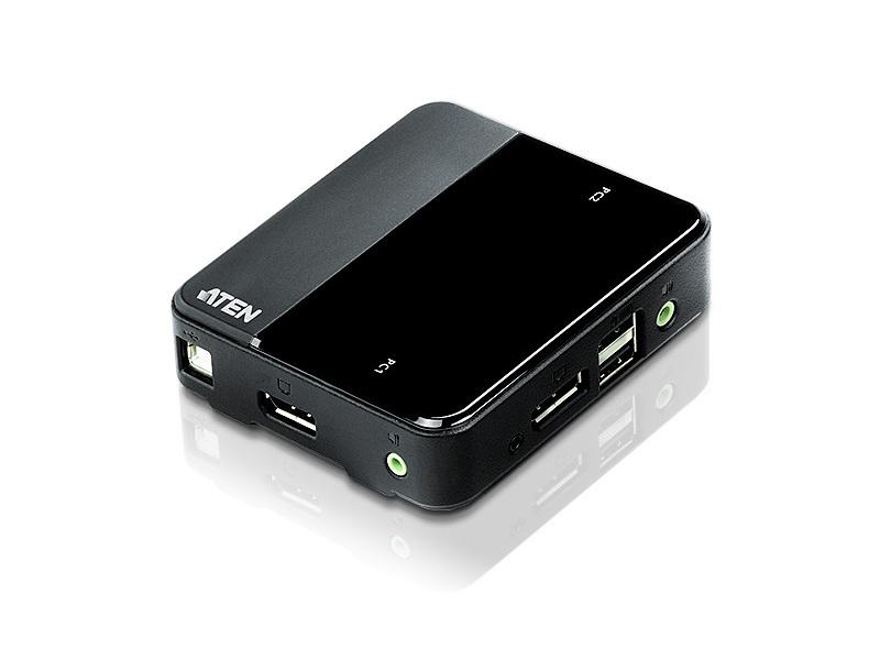 CS782DP 4K UHD 2-Port USB DisplayPort/Audio KVM Switch by Aten