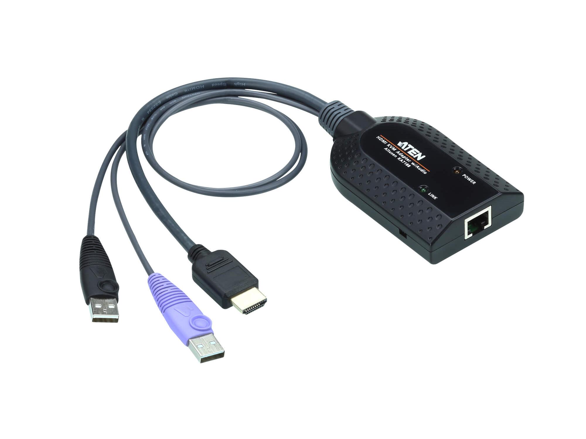 KA7188 USB HDMI Virtual Media KVM Adapter Cable by Aten