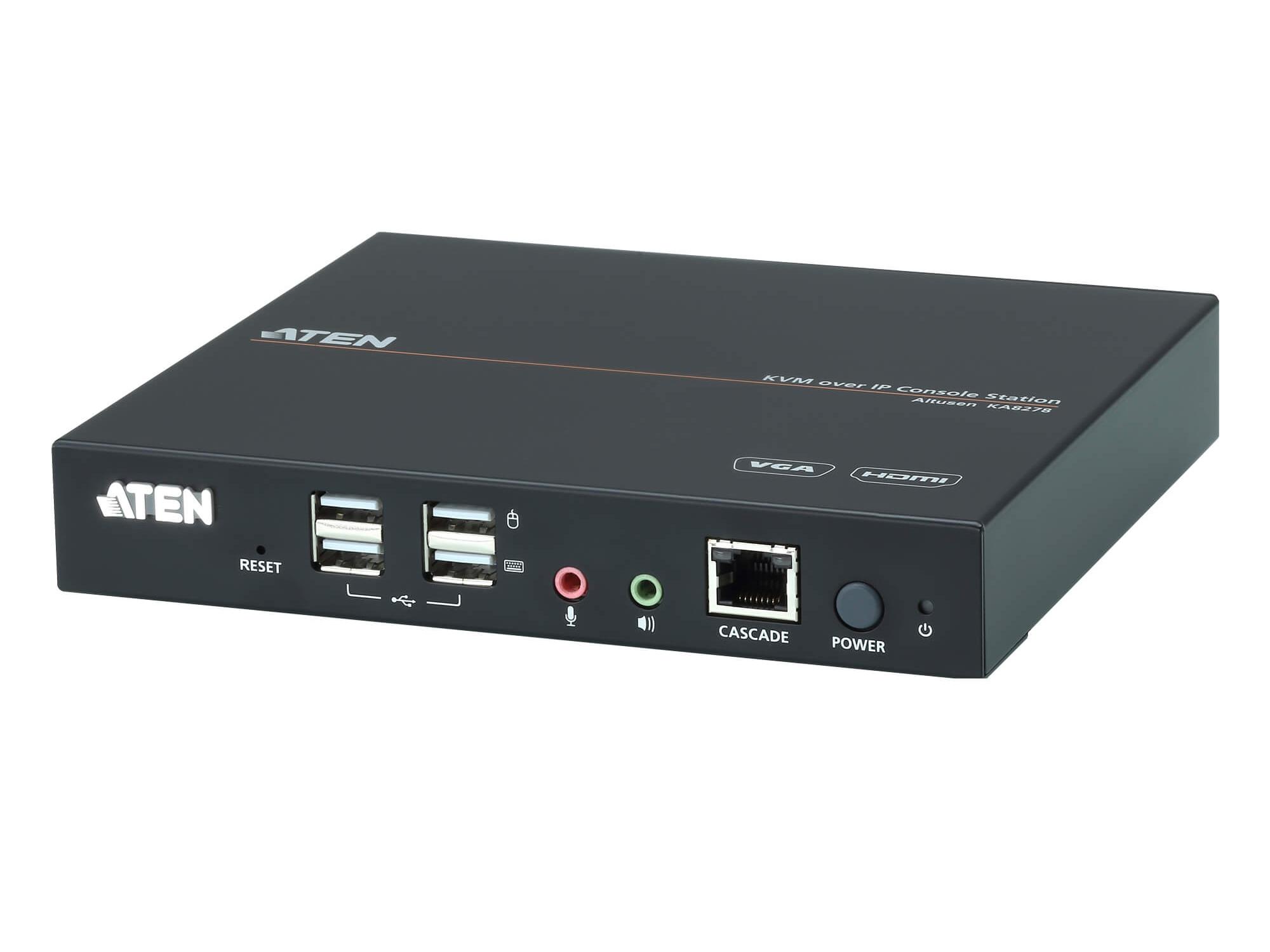 KA8278 VGA/HDMI KVM over IP Console Station by Aten