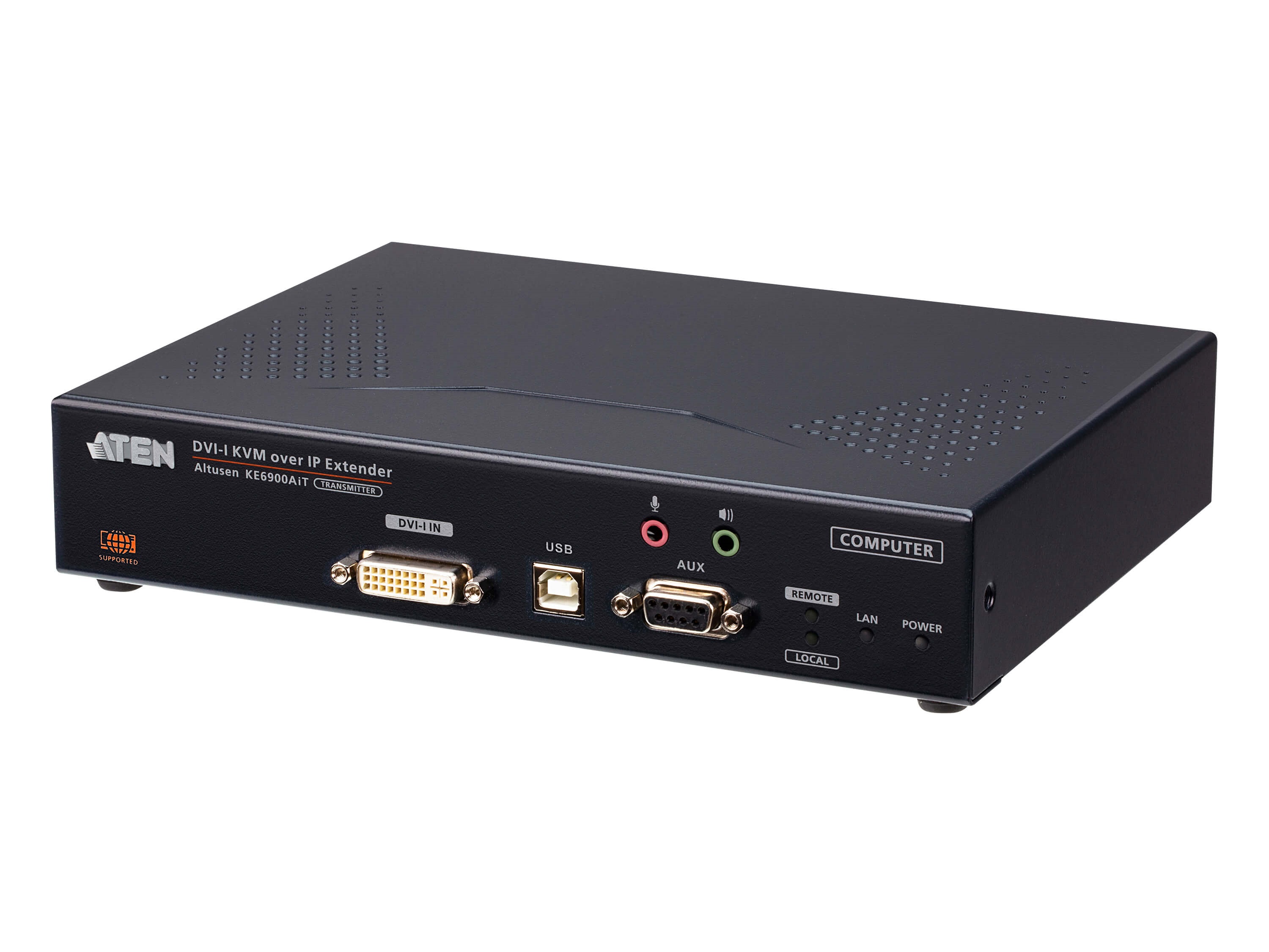 KE6900AIT DVI-I Single Display KVM over IP Transmitter with Internet Access by Aten