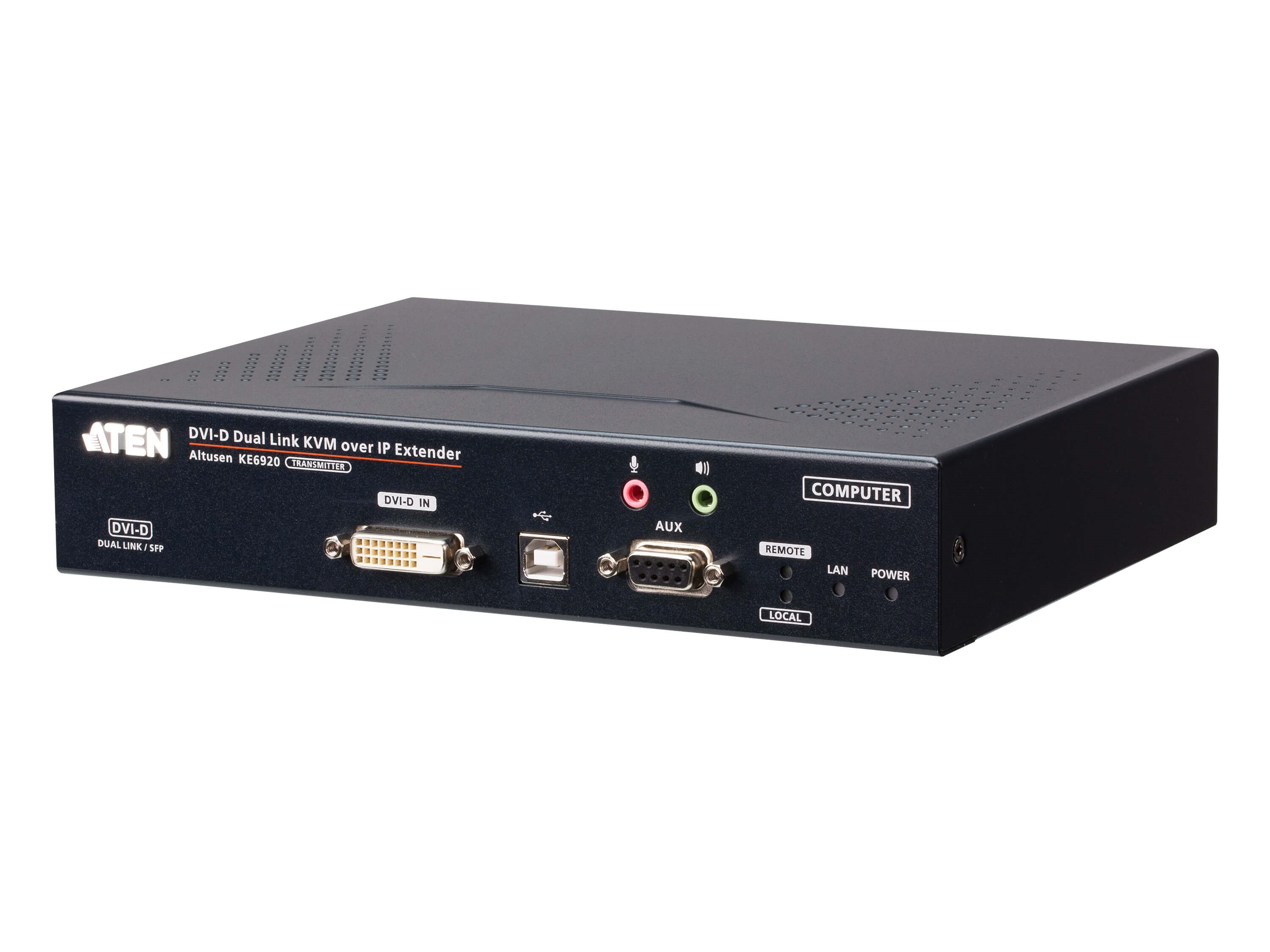 KE6920T 2K DVI-D Dual-Link KVM over IP Transmitter with Dual SFP by Aten