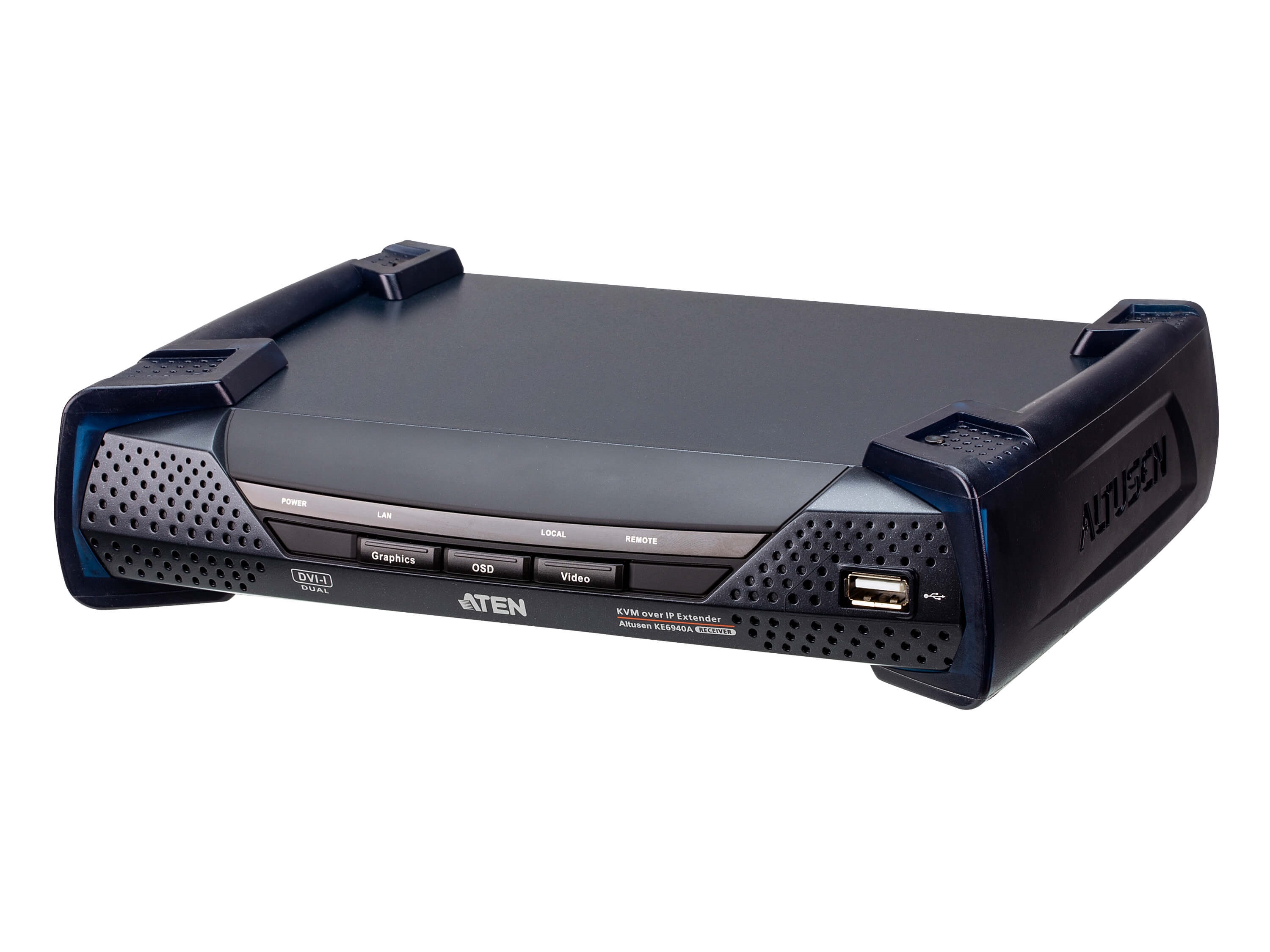 ランキング第1位 ATEN DVI-Iデュアルディスプレイ IP-KVMレシーバー KE6940AR 分配器、切替器 