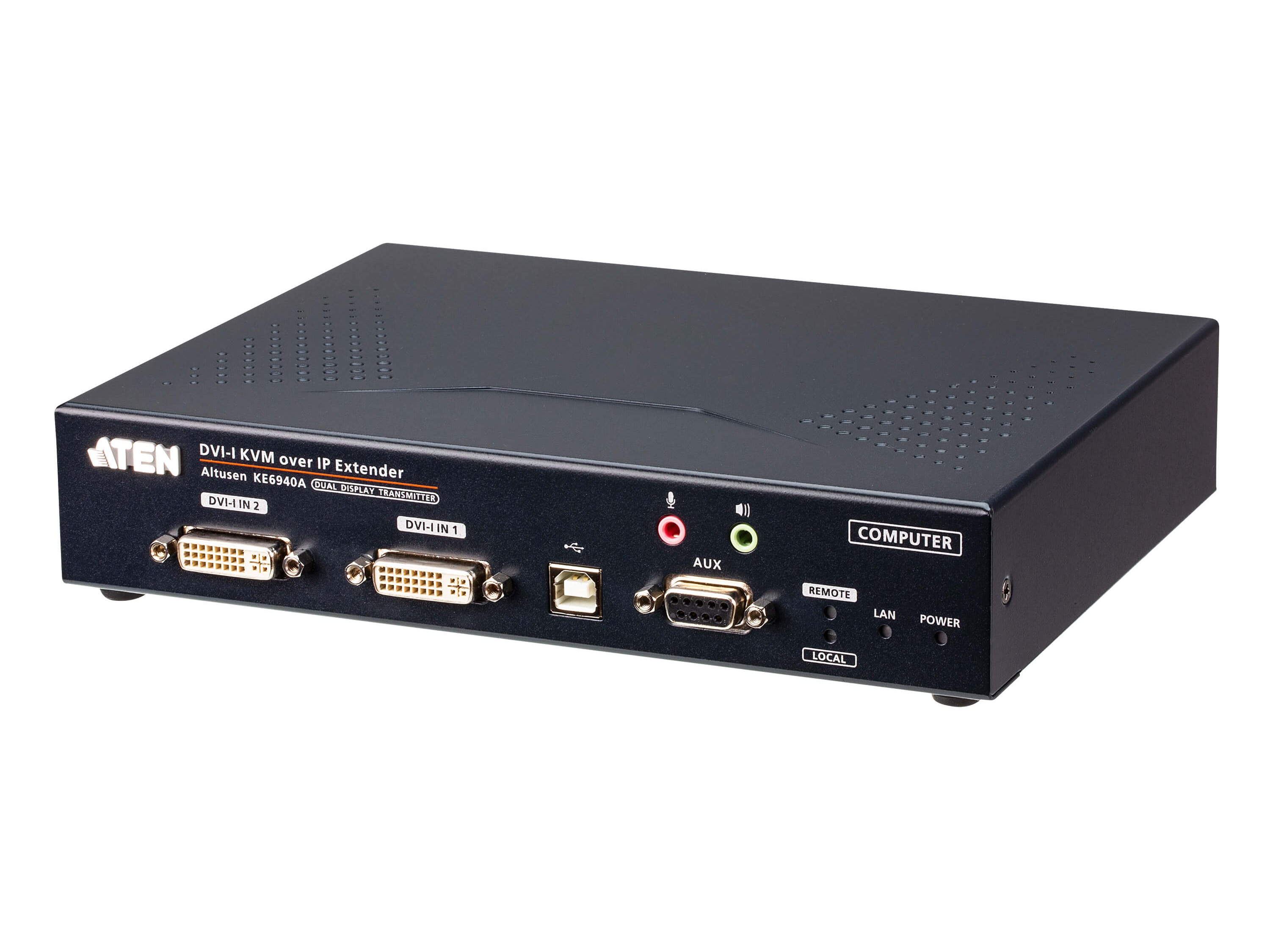 KE6940AT DVI-I Dual Display KVM over IP Transmitter by Aten