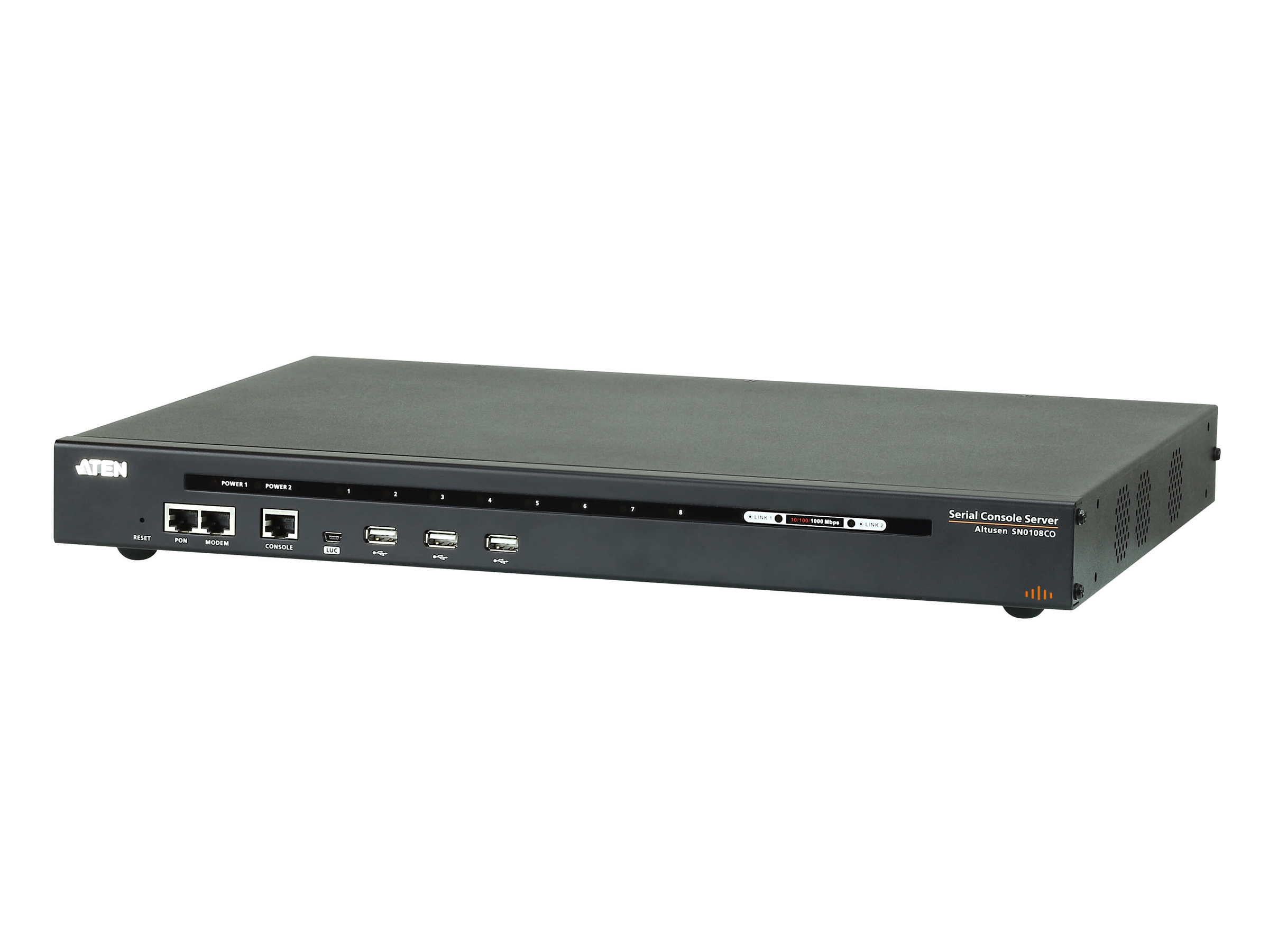 SN0108CO 8-Port Serial Console Server with Dual Power/LAN by Aten