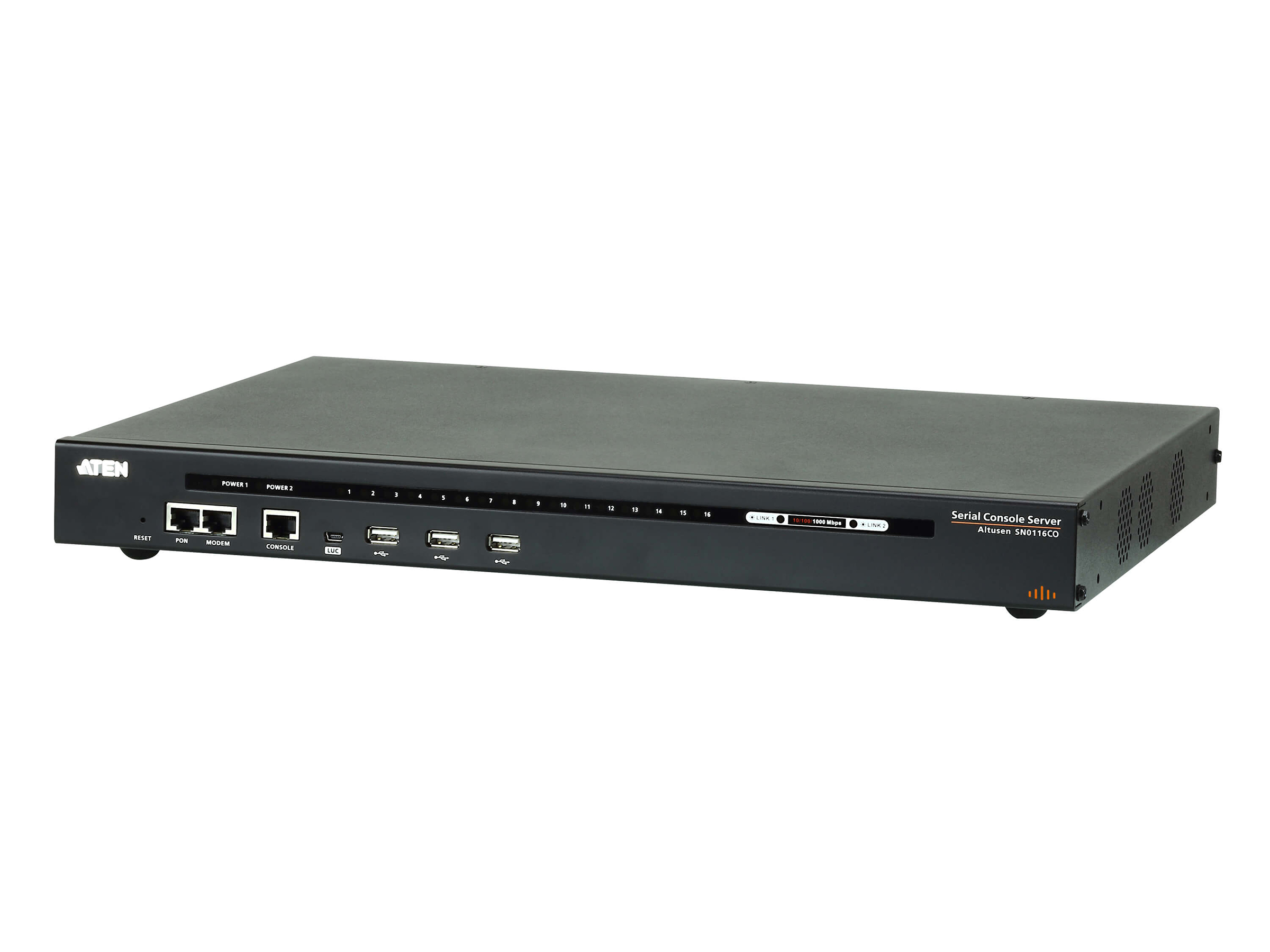 SN0116CO 16-Port Serial Console Server with Dual Power/LAN by Aten